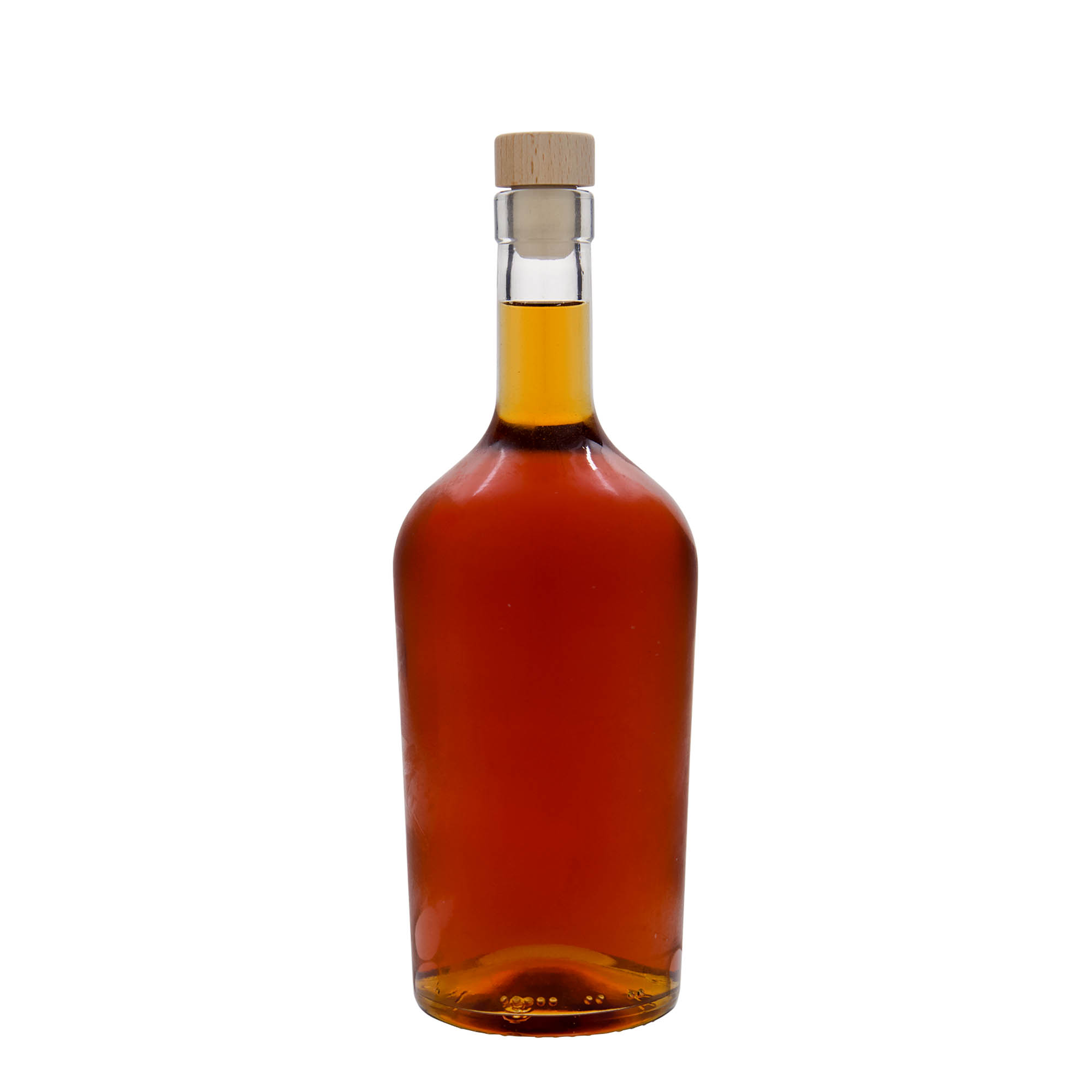 Bouteille en verre 700 ml 'Margarethe', ouverture : bouchon en liège Bouteille en verre 700 ml 'Margarethe', ouverture : bouchon en liège