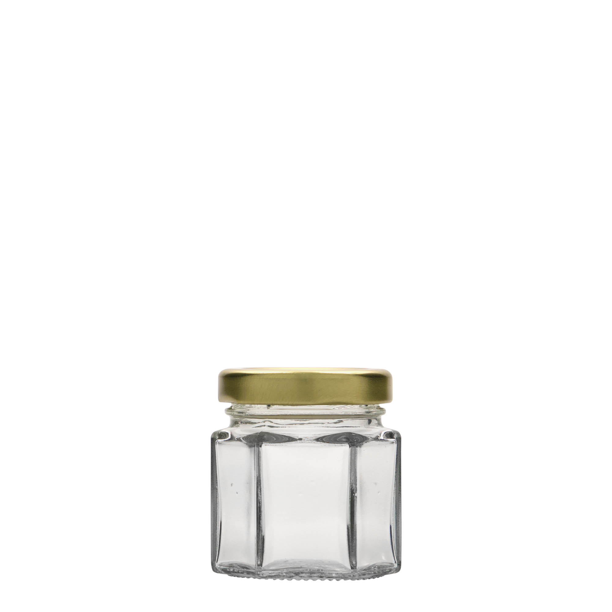 47 ml pot hexagonal, ouverture : Twist-Off (TO 43) 47 ml pot hexagonal, ouverture : Twist-Off (TO 43)