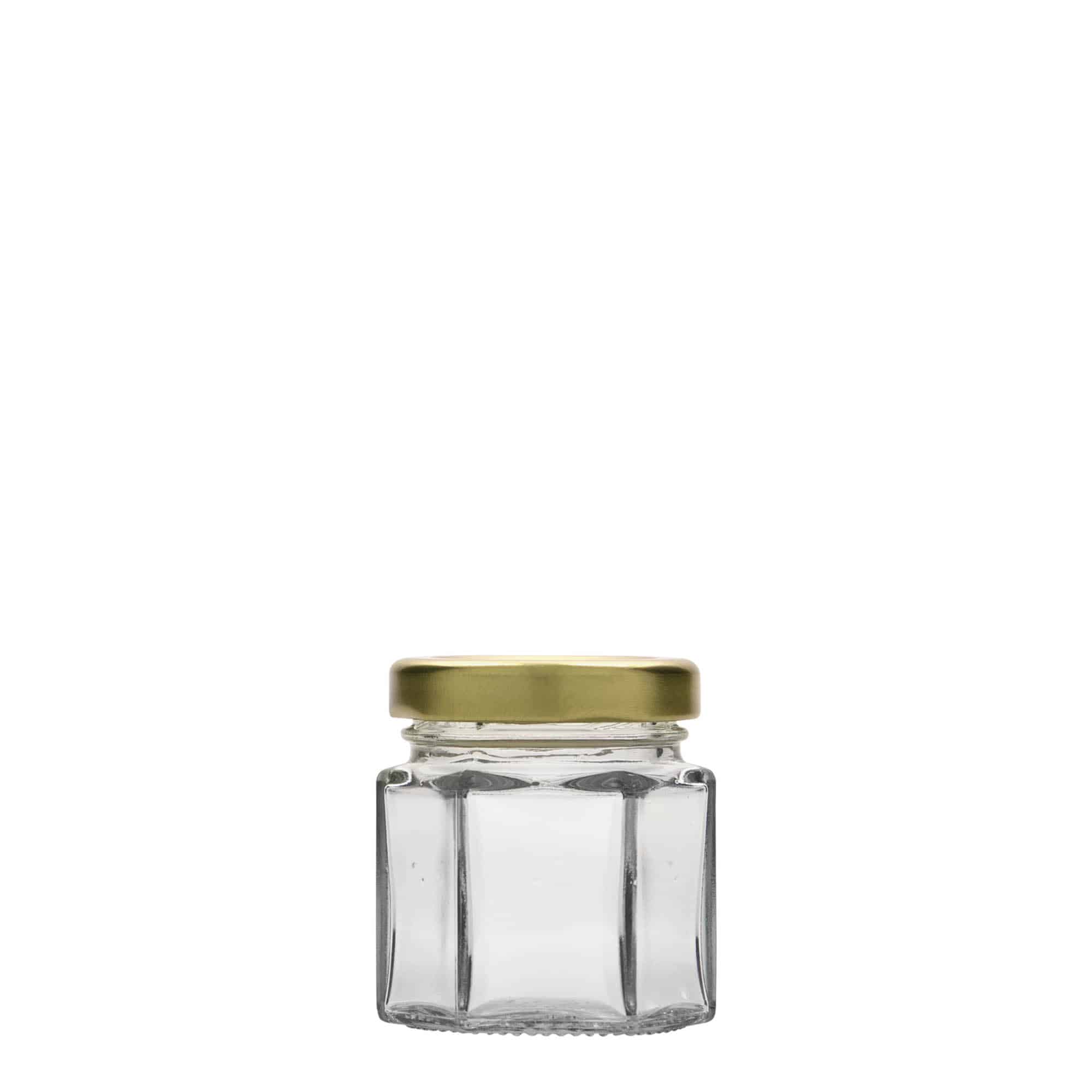 47 ml pot hexagonal, ouverture : Twist-Off (TO 43)