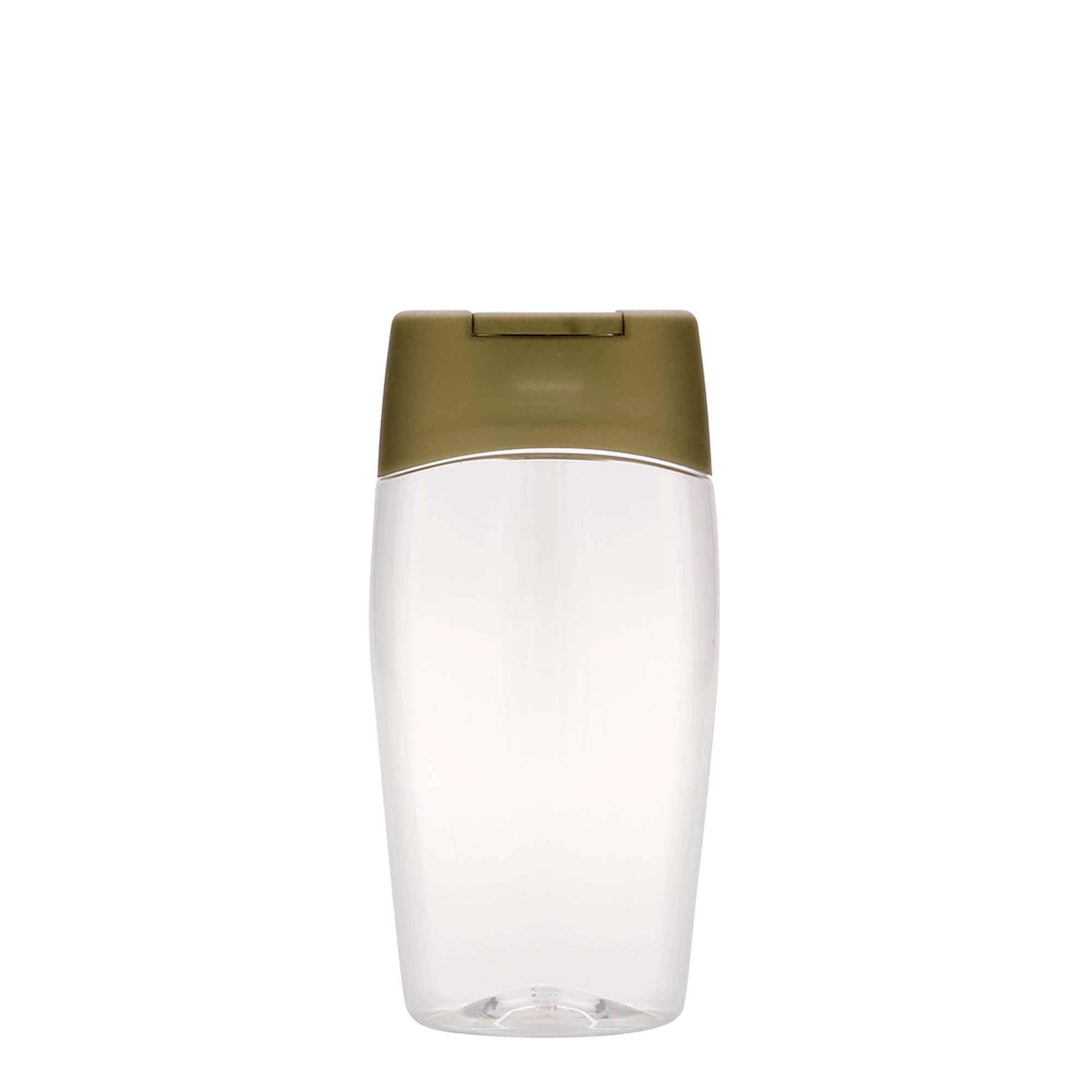 Bouteille en PET 200 ml 'Squeeze', ovale, plastique