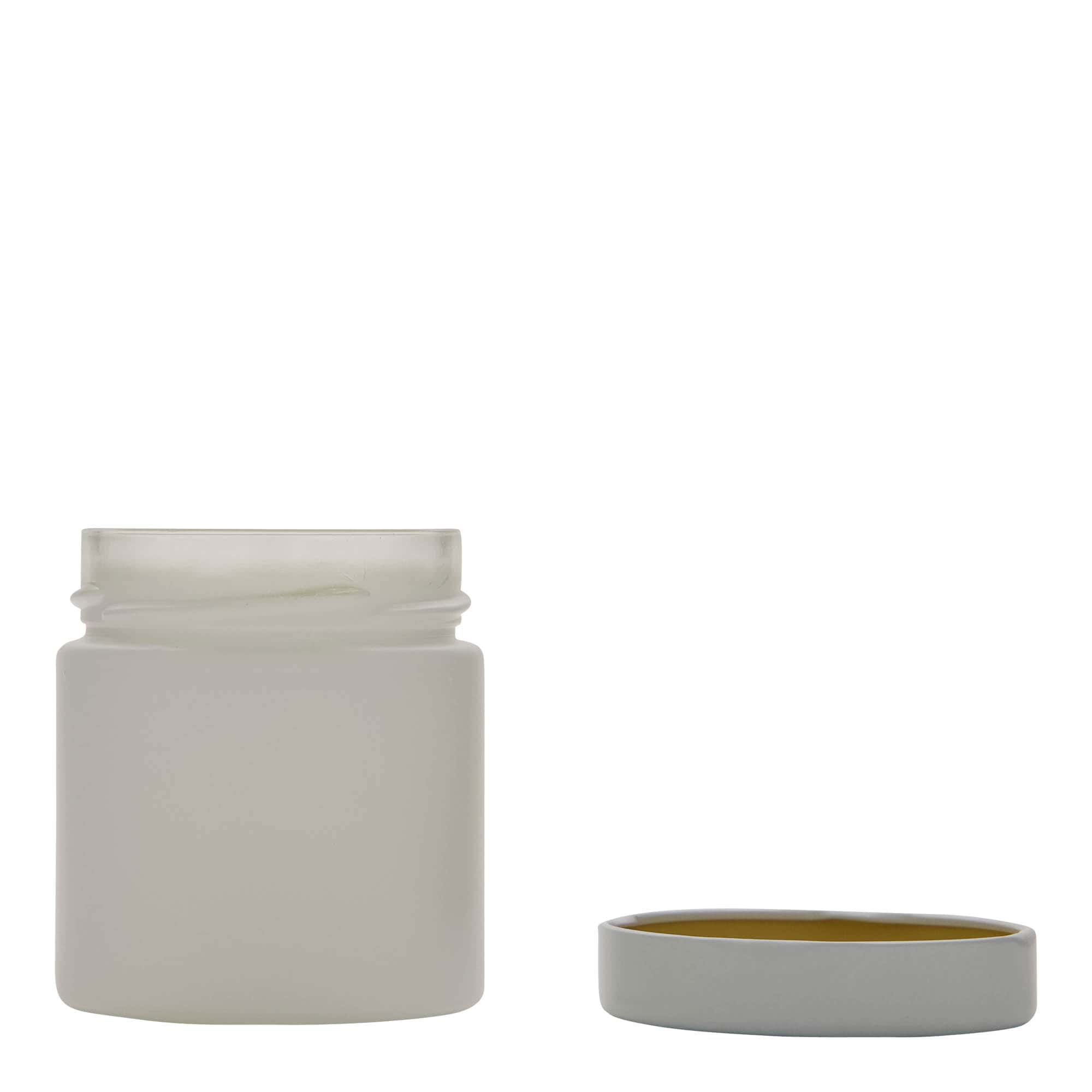 Bocal cylindrique 220 ml 'Aurora', blanc, bouchage: Deep-Twist-Off (DTO 66)