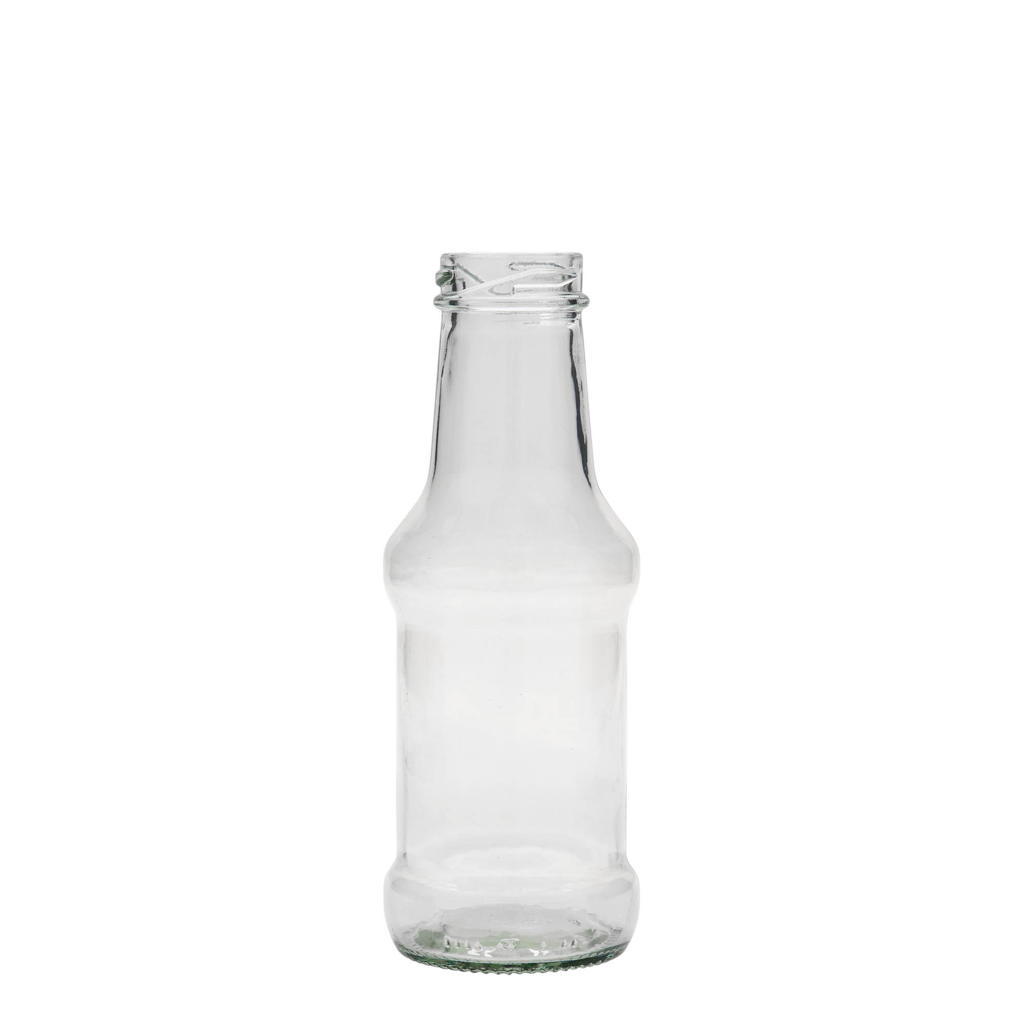250 ml Bouteille de sauce, verre, ouverture : Twist-Off (TO 38) 250 ml Bouteille de sauce, verre, ouverture : Twist-Off (TO 38)