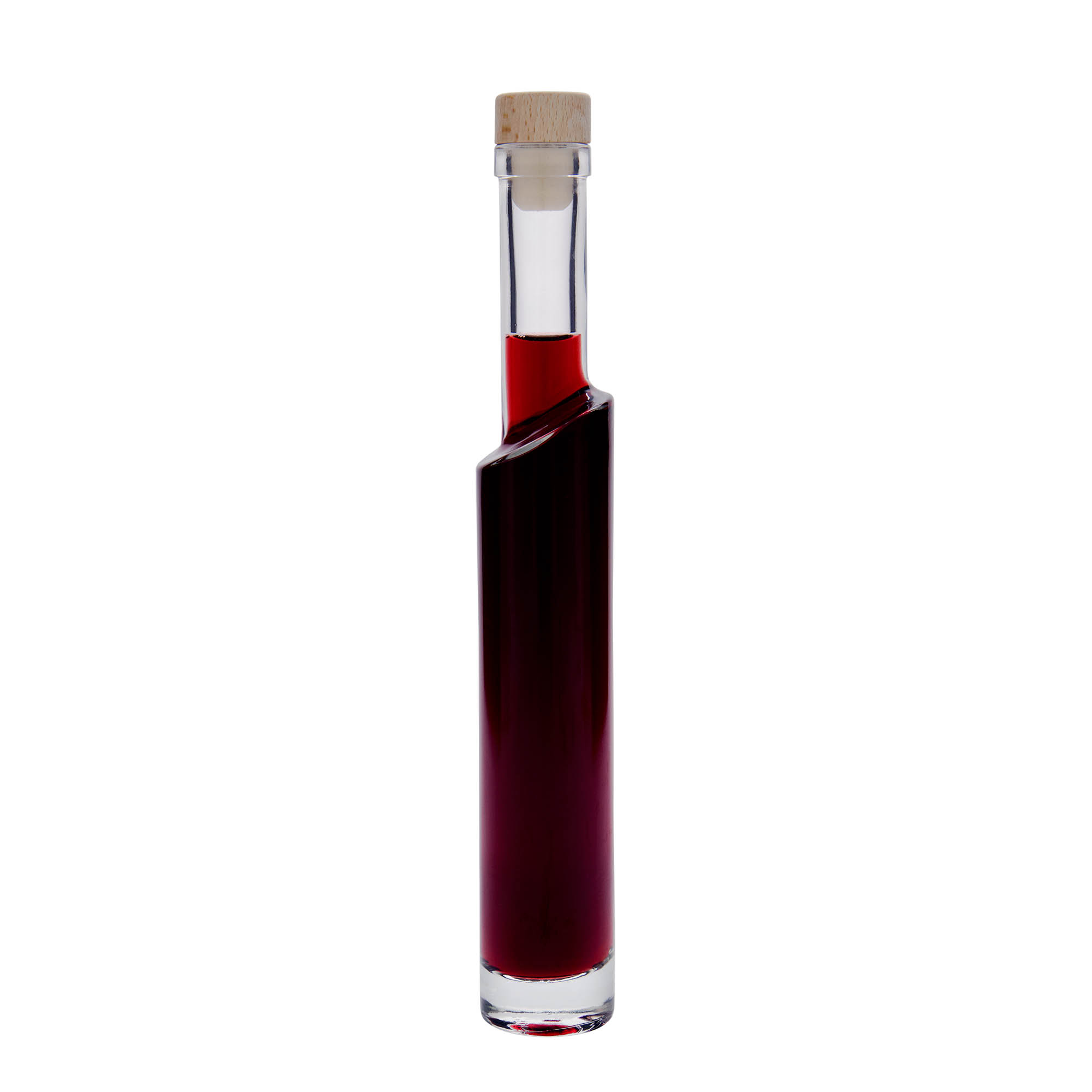 Flacon en verre 200 ml « Feeling », ouverture : bouchon en liège