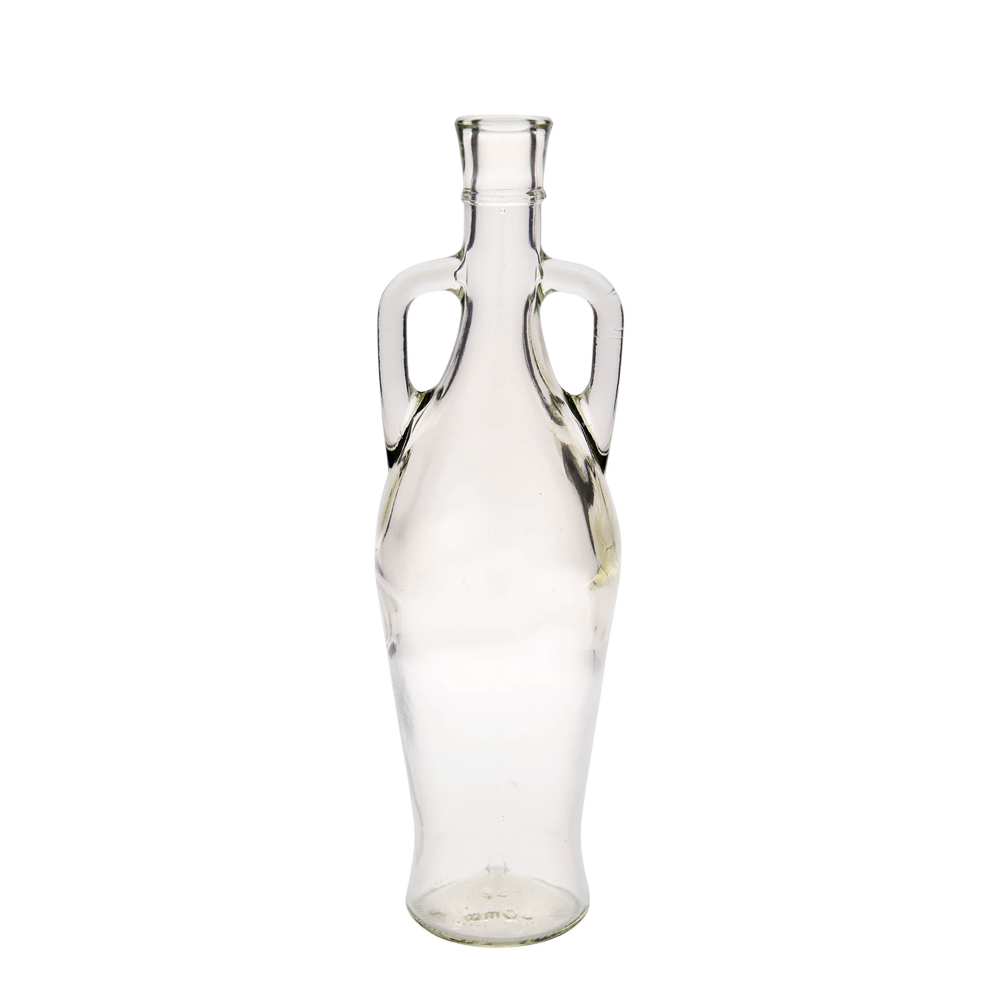 Bouteille en verre de 750 ml « Amphore », ouverture : bouchon en liège Bouteille en verre de 750 ml « Amphore », ouverture : bouchon en liège
