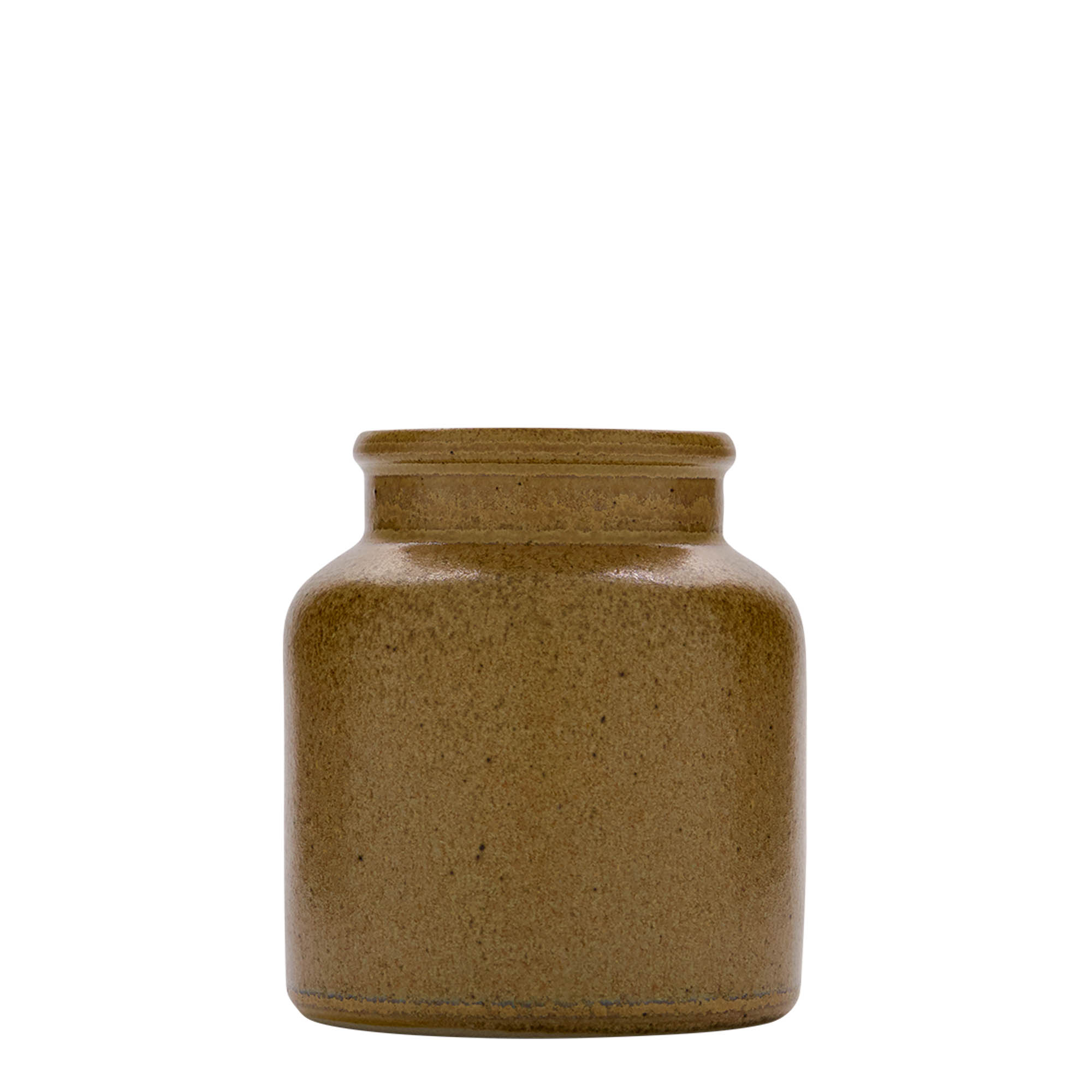 Pot en grès de 270 ml, céramique, brun-cristal, ouverture : couvercle à emboîtement