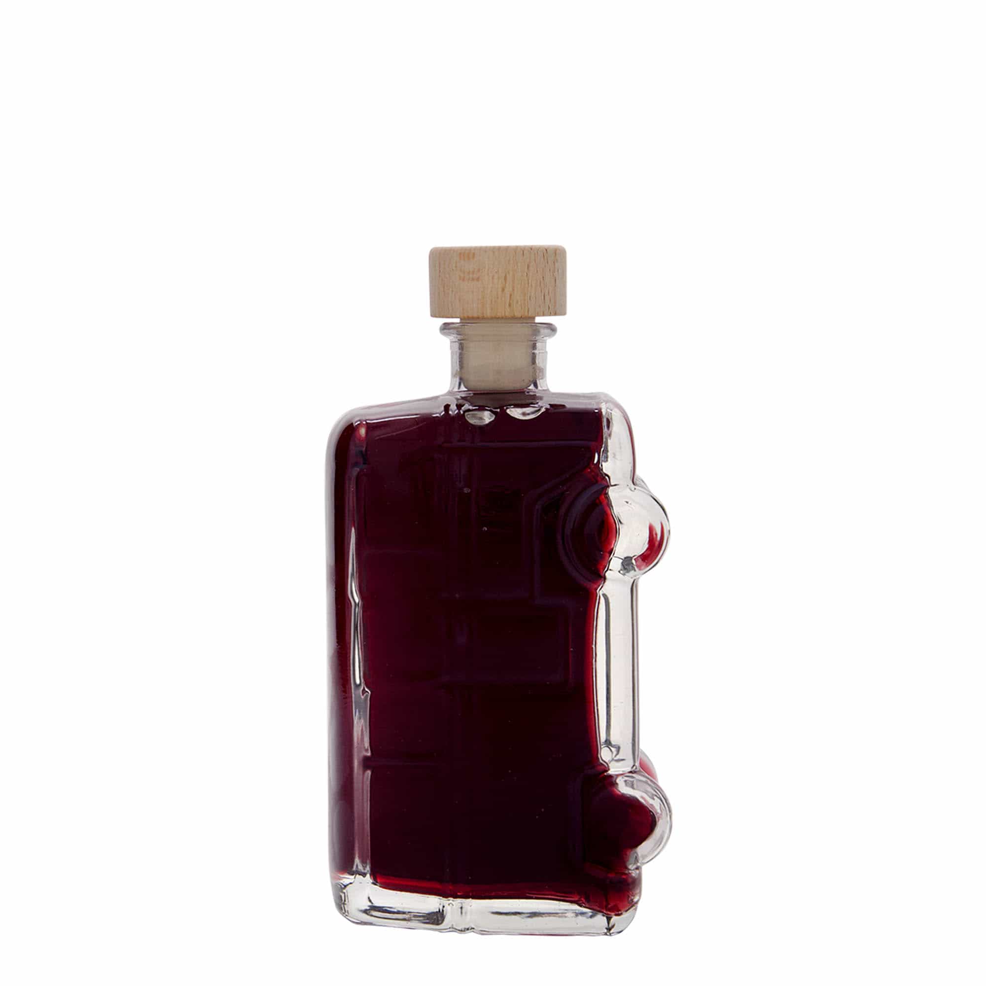 Bouteille en verre 200 ml 'Minivan', bouchage: bouchon