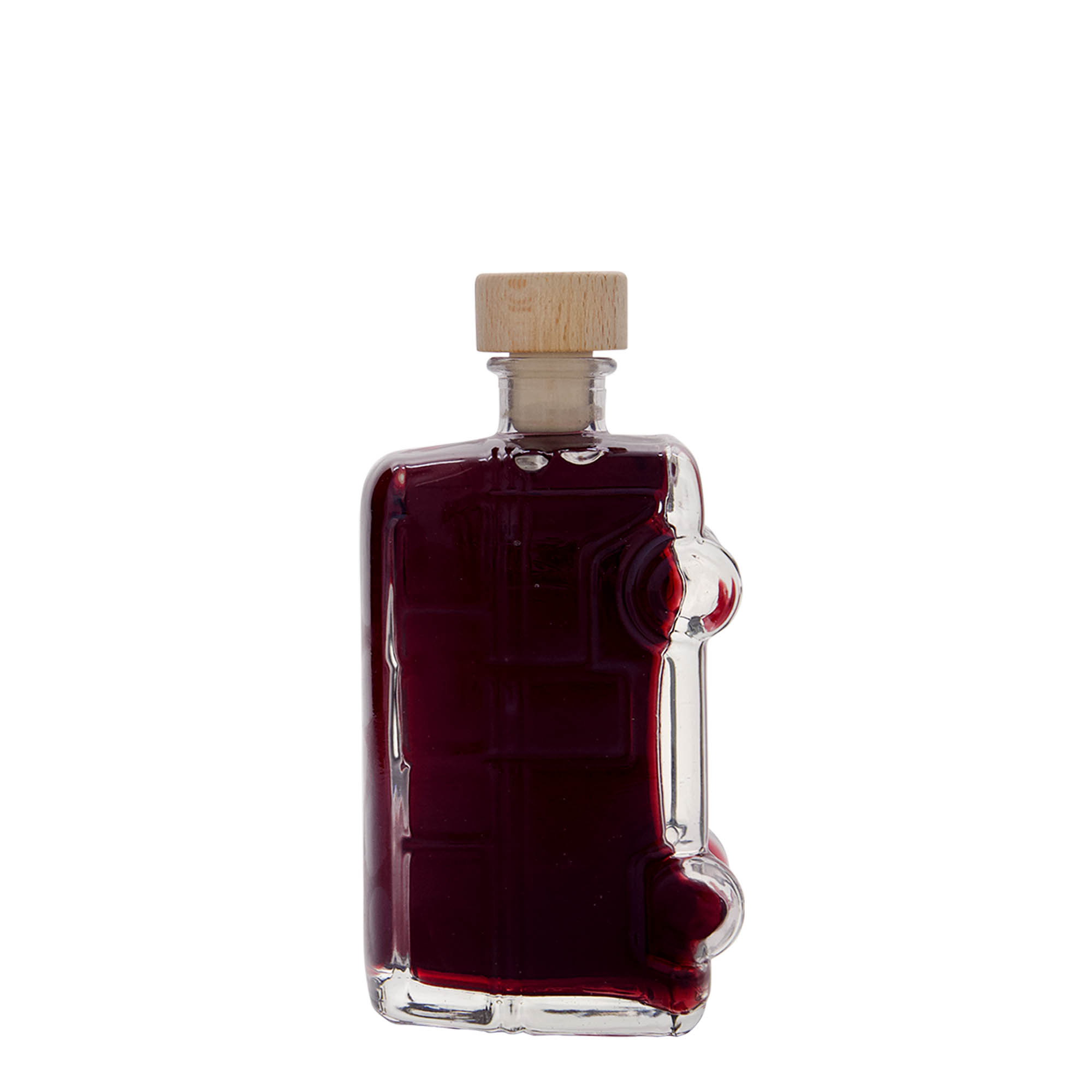 Flacon en verre 200 ml « Bulli », ouverture : liège