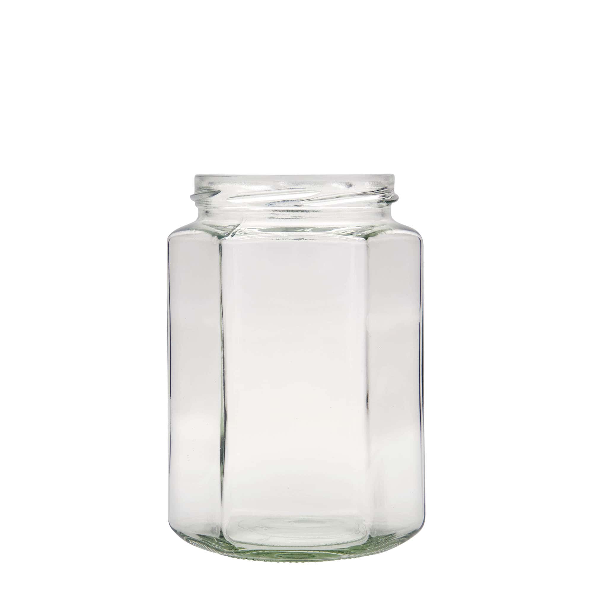 Bocal hexagonal 770 ml, bouchage: Twist-Off (TO 82)