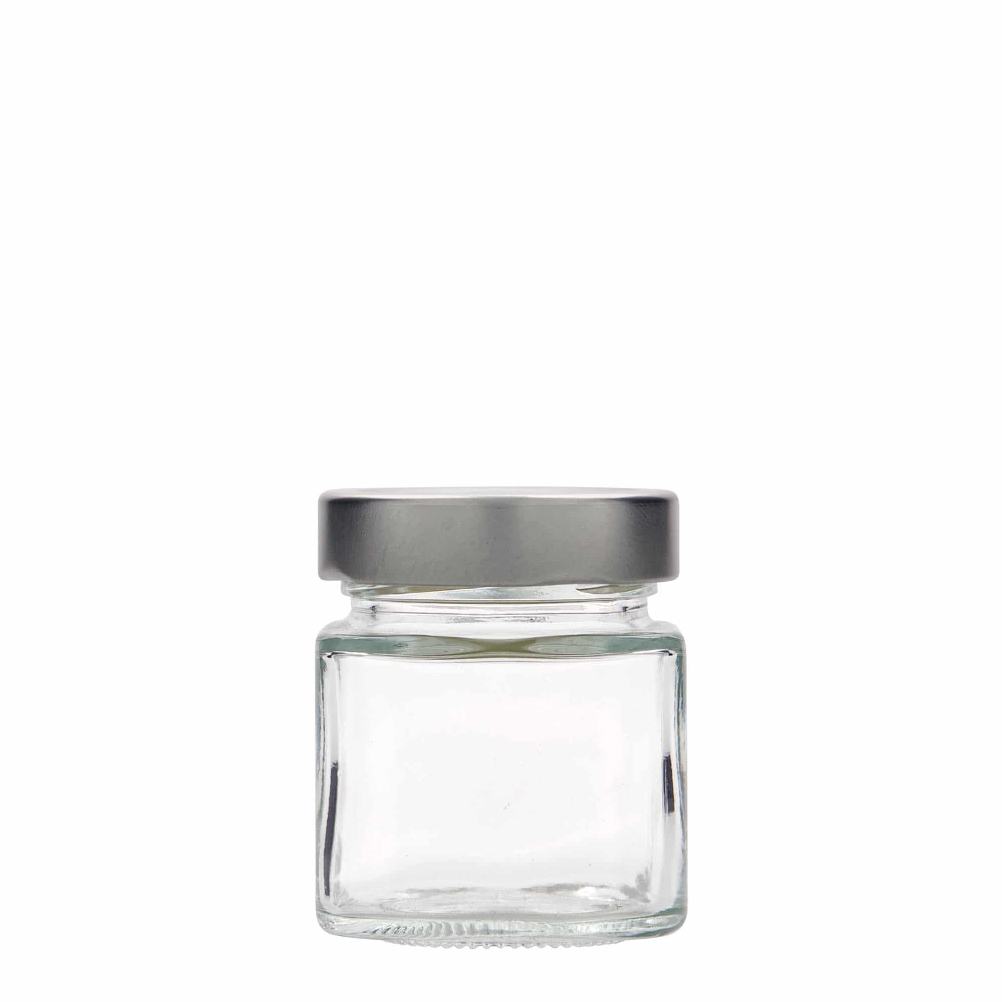 156 ml pot carré 'Funny', ouverture : Deep-Twist-Off (DTO 58)