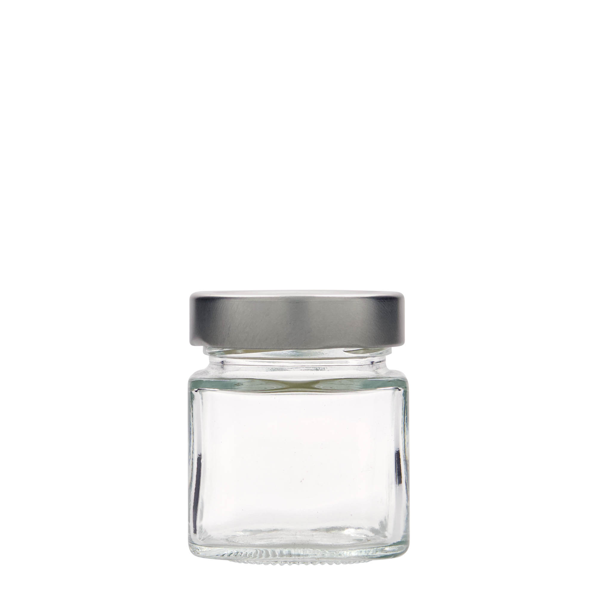 156 ml pot carré 'Funny', ouverture : Deep-Twist-Off (DTO 58) 156 ml pot carré 'Funny', ouverture : Deep-Twist-Off (DTO 58)