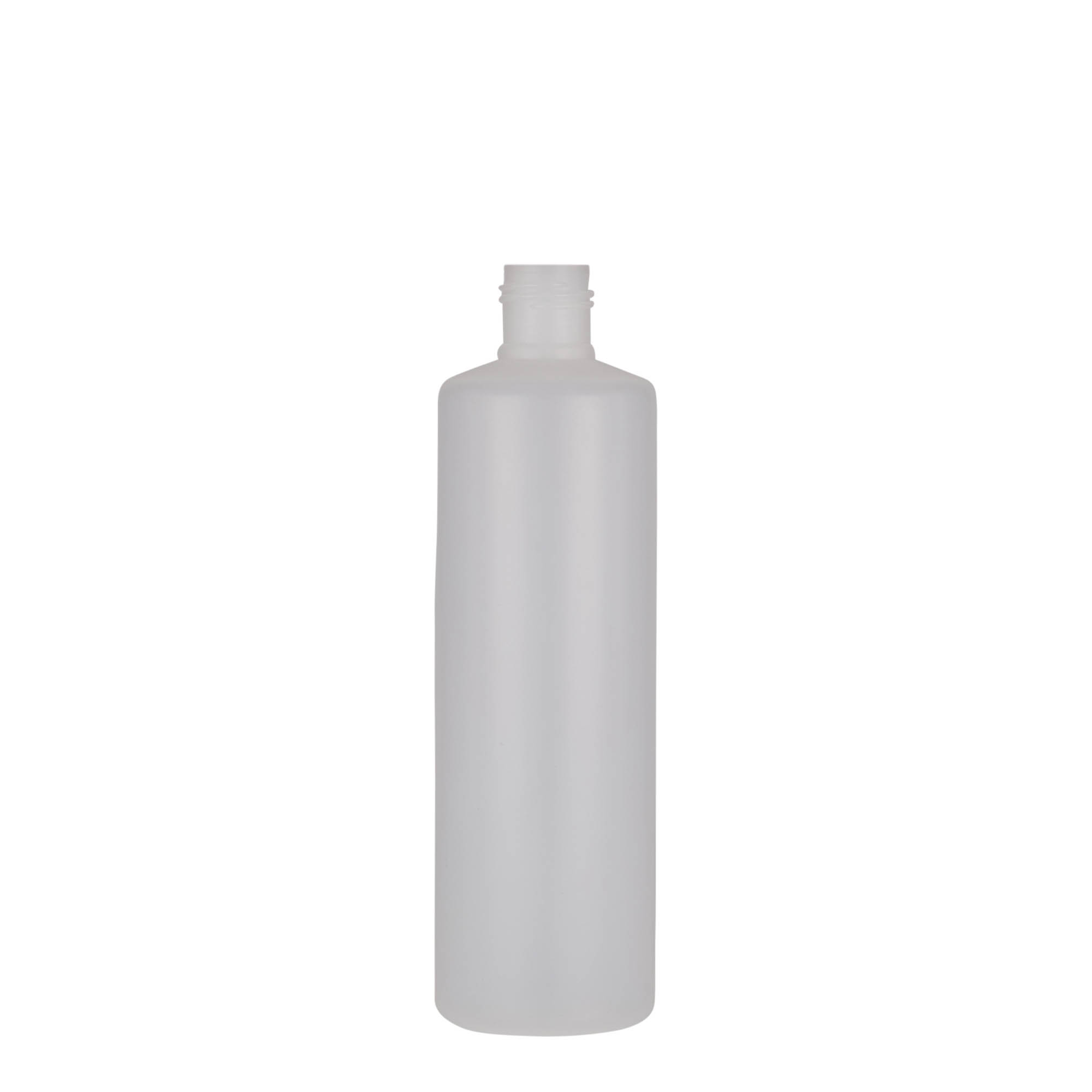 250 ml bouteille ronde, plastique PE, naturel, ouverture : bouchon à vis