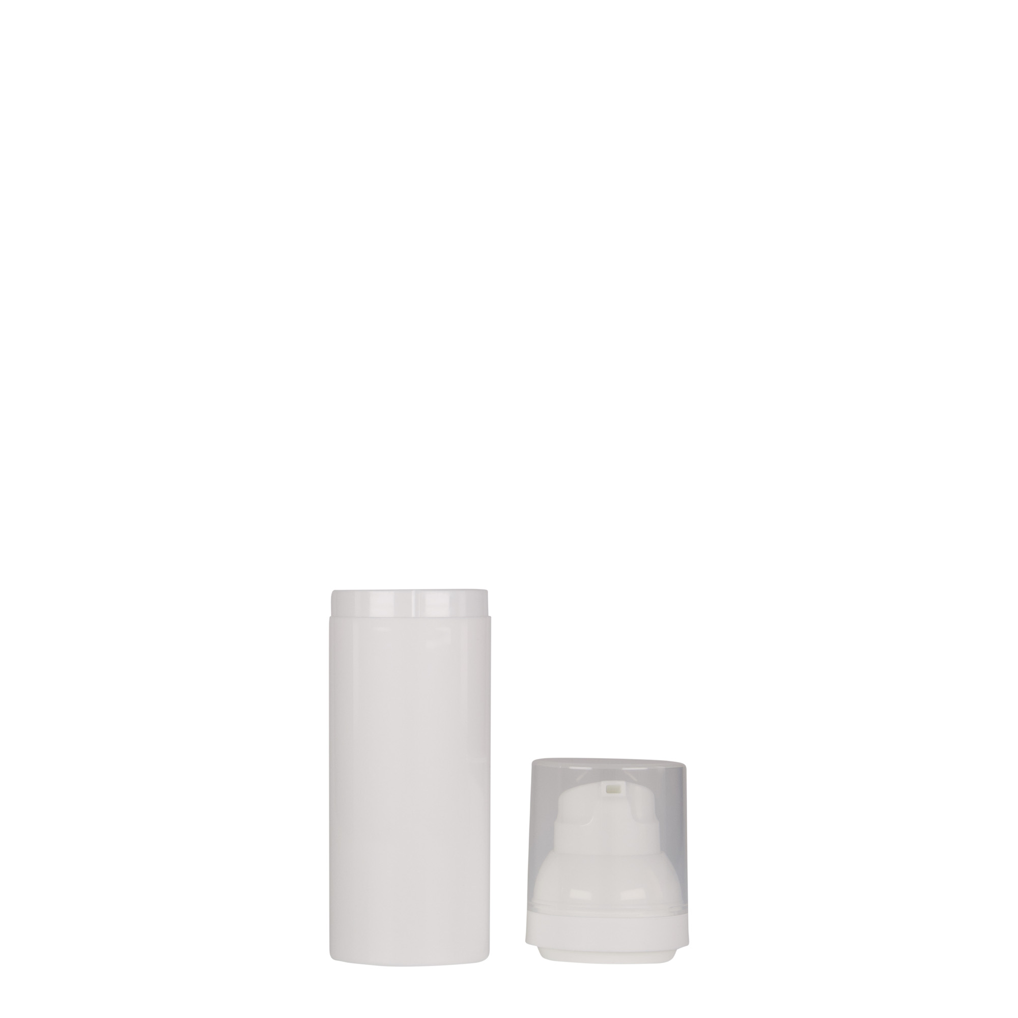 Distributeur Airless 50 ml 'Mezzo', plastique PP, blanc
