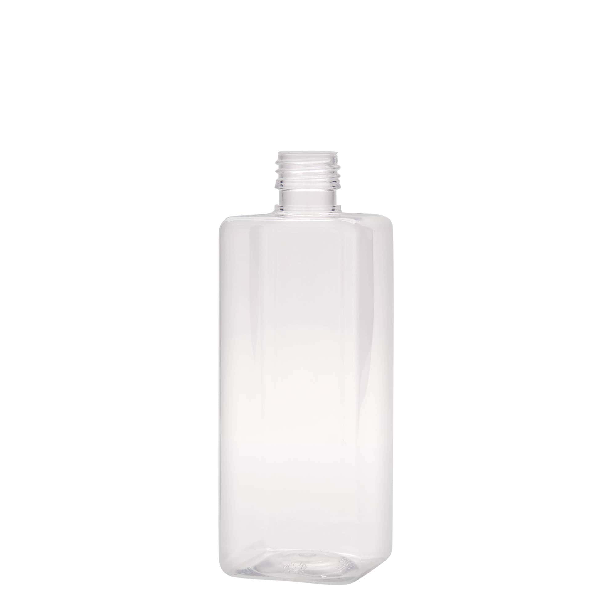 Bouteille PET 500 ml « Karl », carrée, plastique, ouverture : PP 28