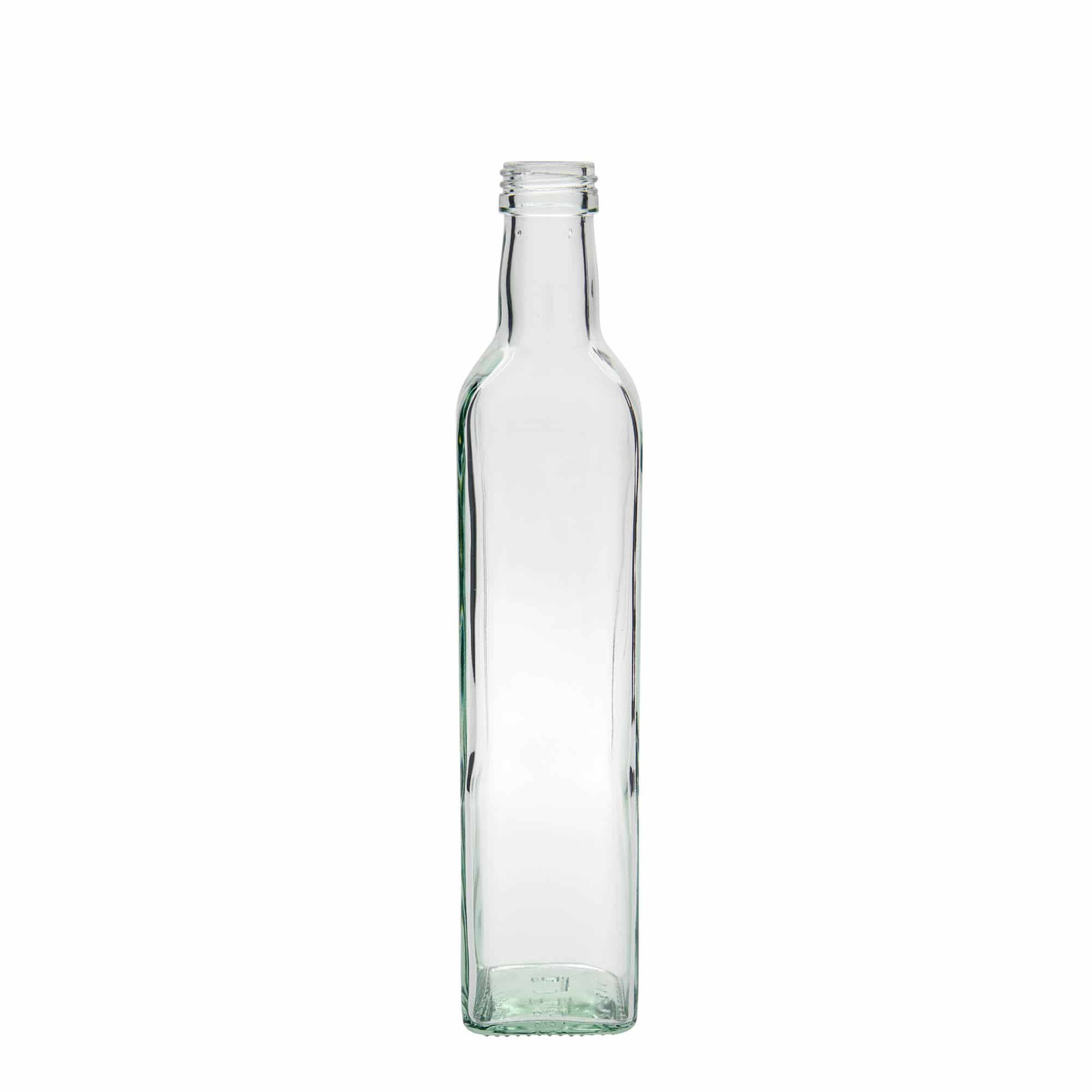Bouteille en verre 500 ml 'Marasca', carrée, ouverture : PP 31,5