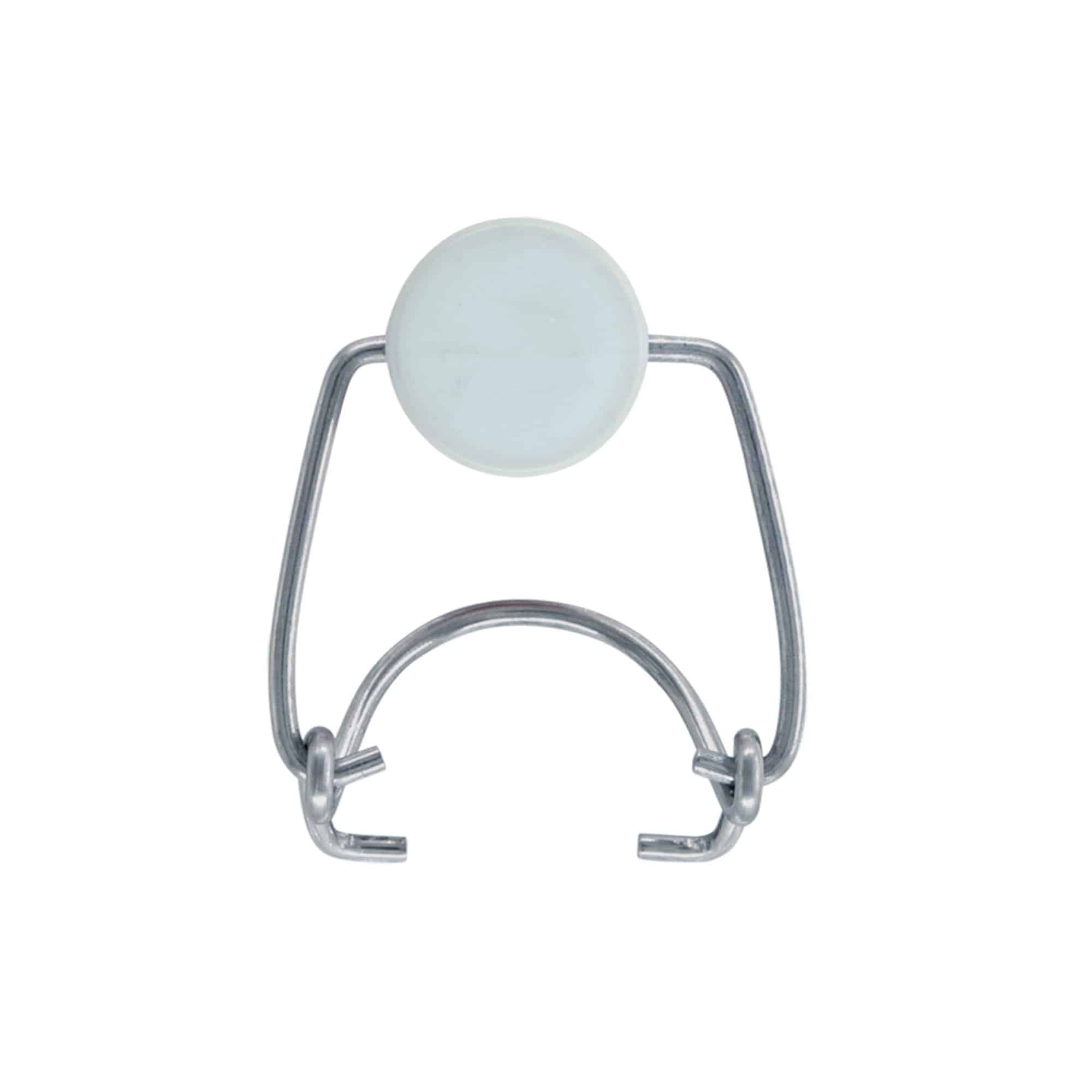 Fermeture à boucle standard #, plastique, rouge-blanc