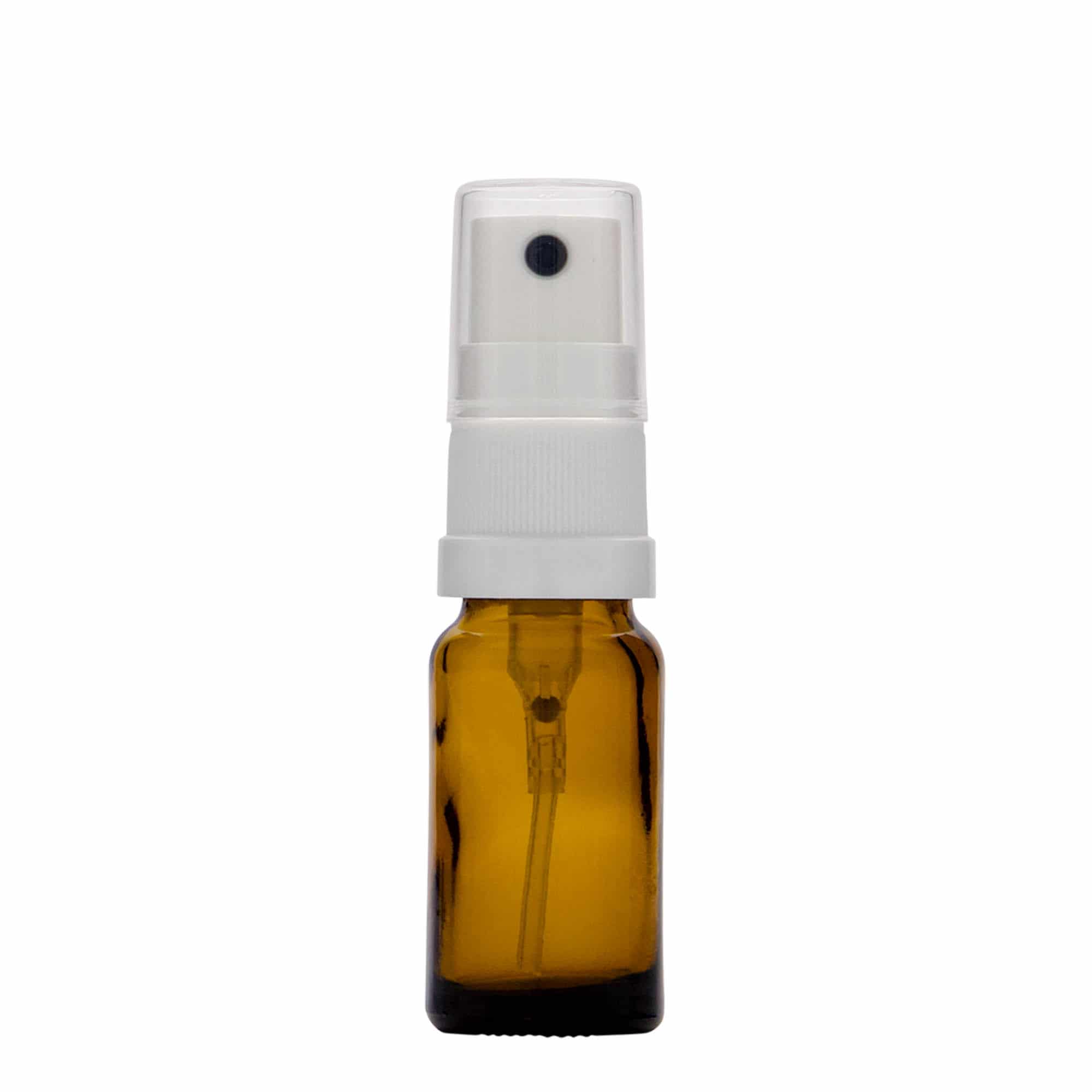 Flacon vaporisateur médical 10 ml, verre, brun, col : DIN 18