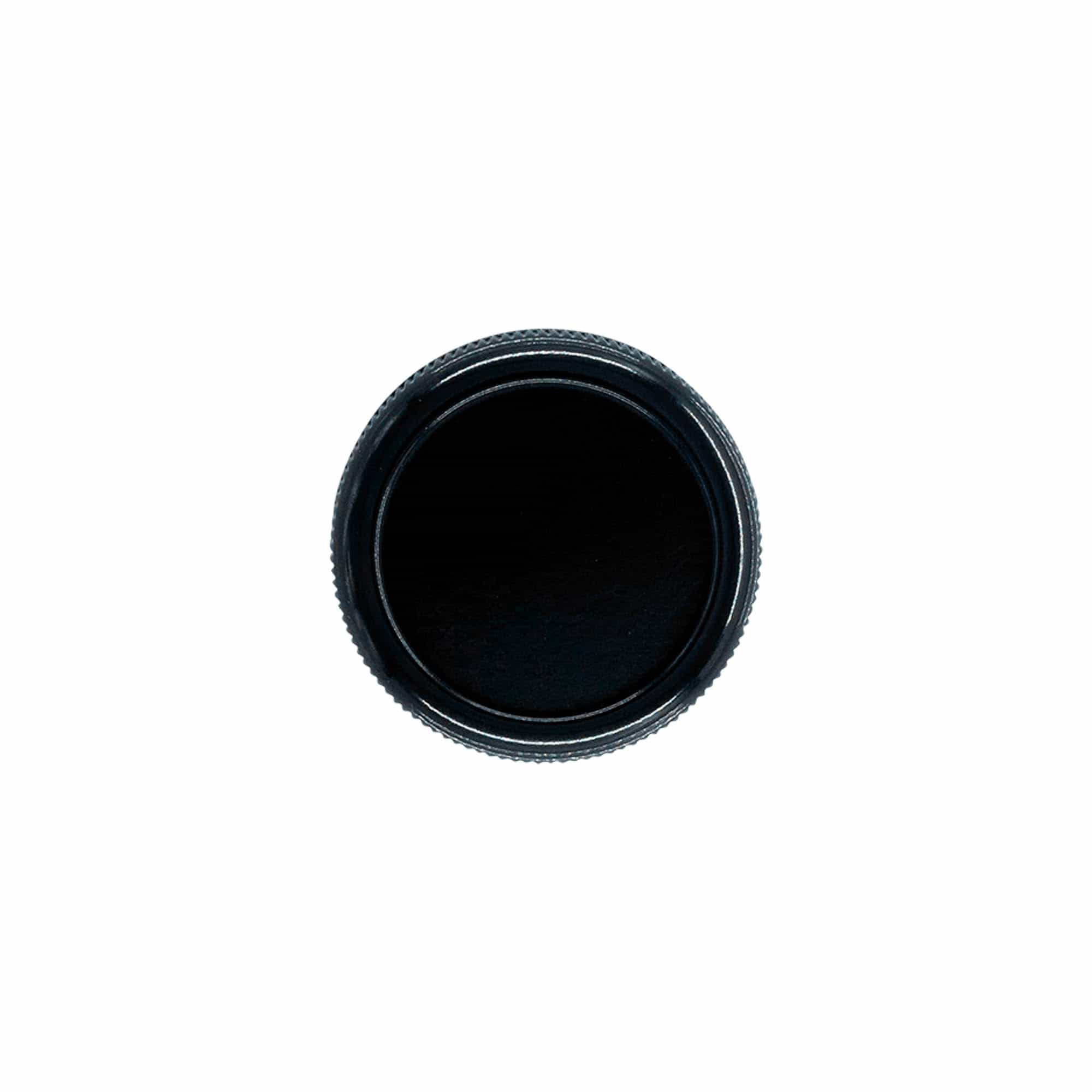 Bouchon à vis « encrier », plastique HPM, noir