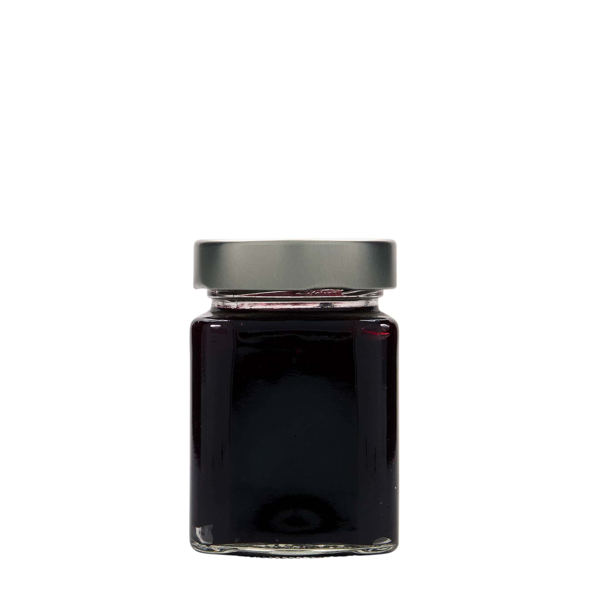 212 ml bocal carré « Funny », ouverture : Deep-Twist-Off (DTO 58)