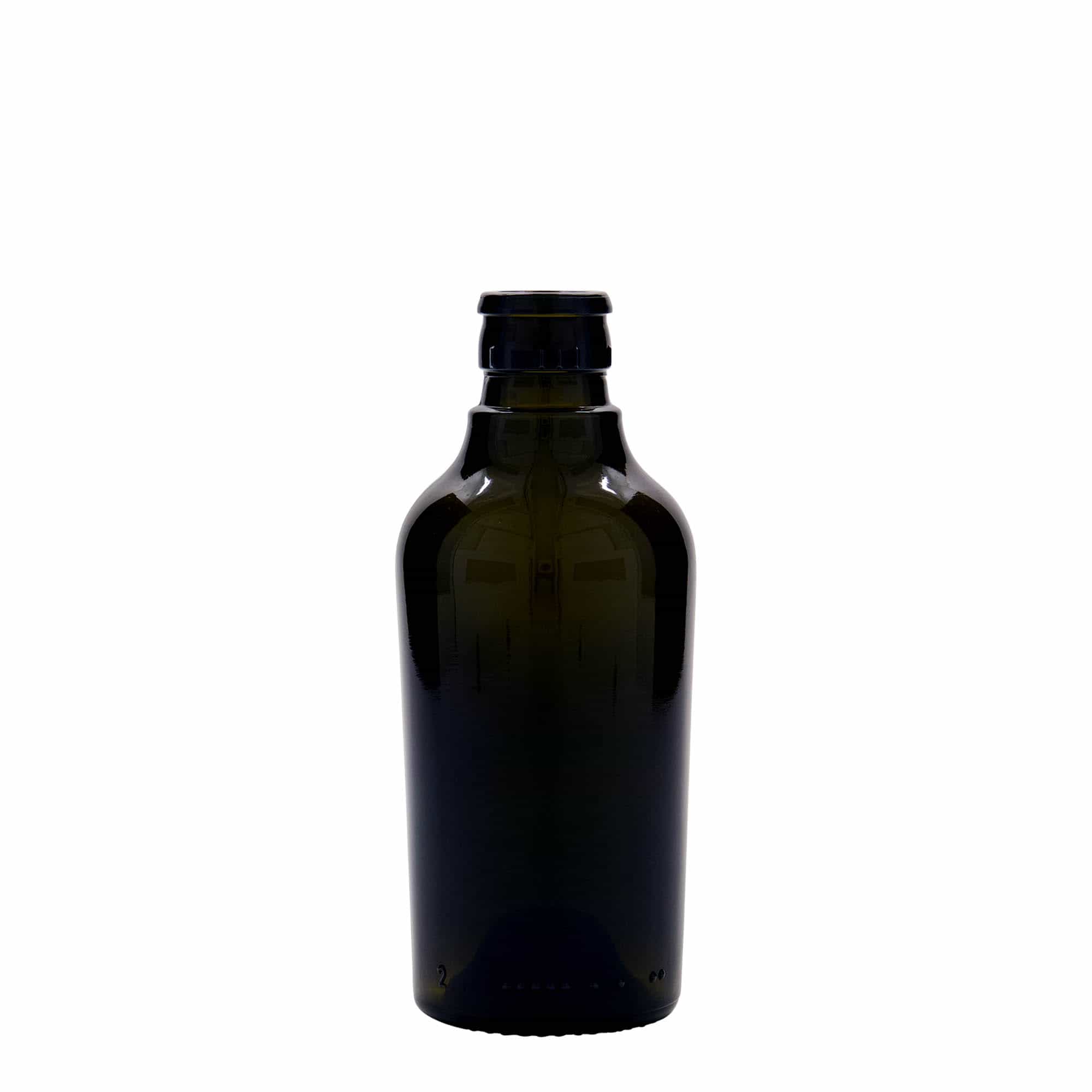 Bouteille de vinaigre / d’huile 250 ml 'Oleum', verre, vert antique, bouchage: DOP Bouteille de vinaigre / d’huile 250 ml 'Oleum', verre, vert antique, bouchage: DOP