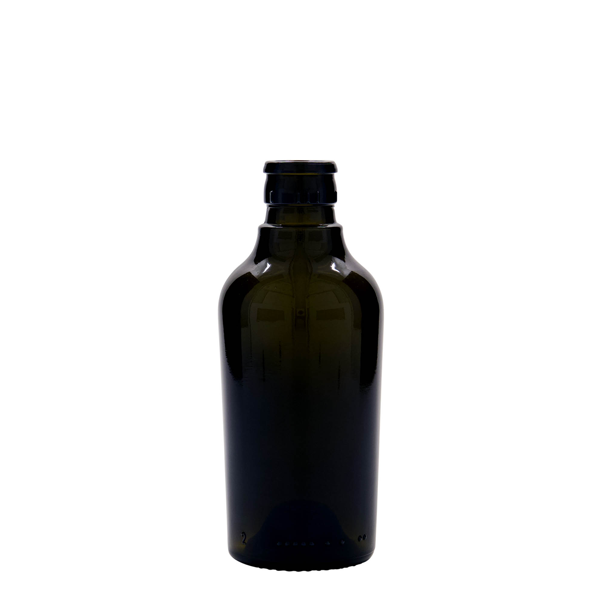 Flacon à vinaigre/huile 250 ml « Oleum », verre, vert antique, ouverture : DOP