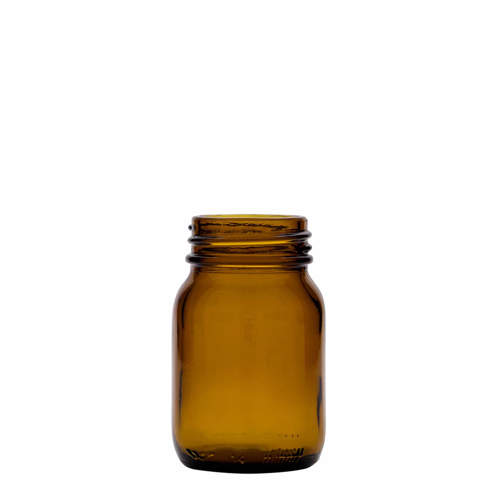 75 ml flacon à col large, brun, ouverture : DIN 40