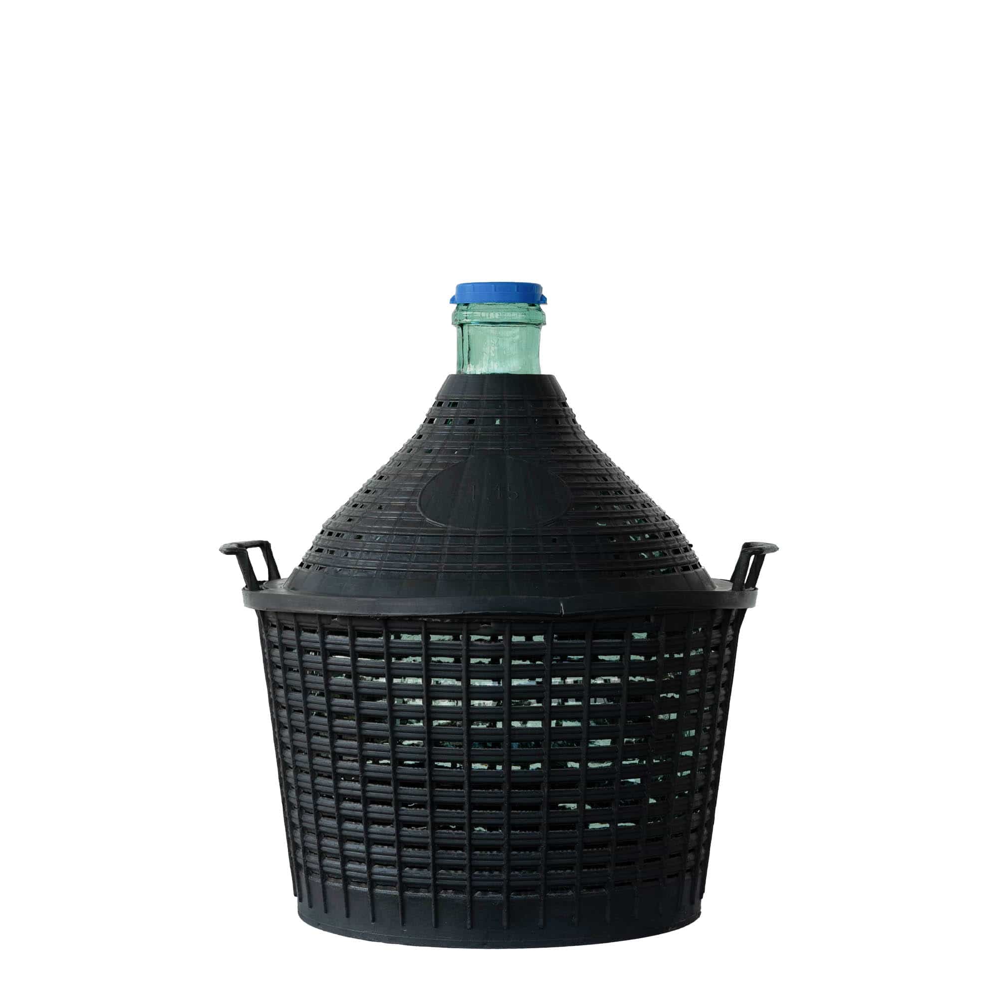 15 l bouteille ballon à col étroit, verre, ouverture : couvercle à emboîtement