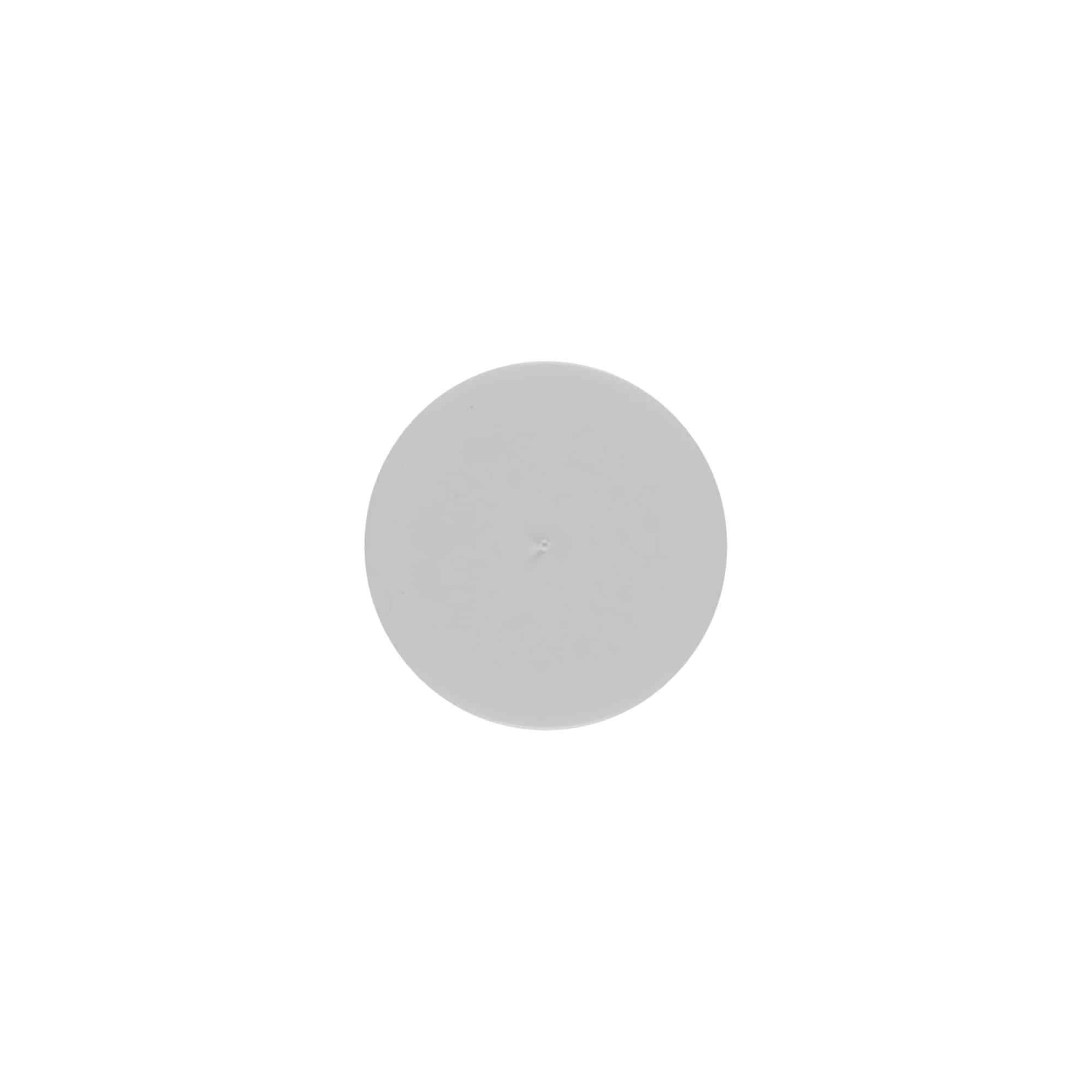 Couvertures pour 5 ml 'Bianca', plastique PP, blanc
