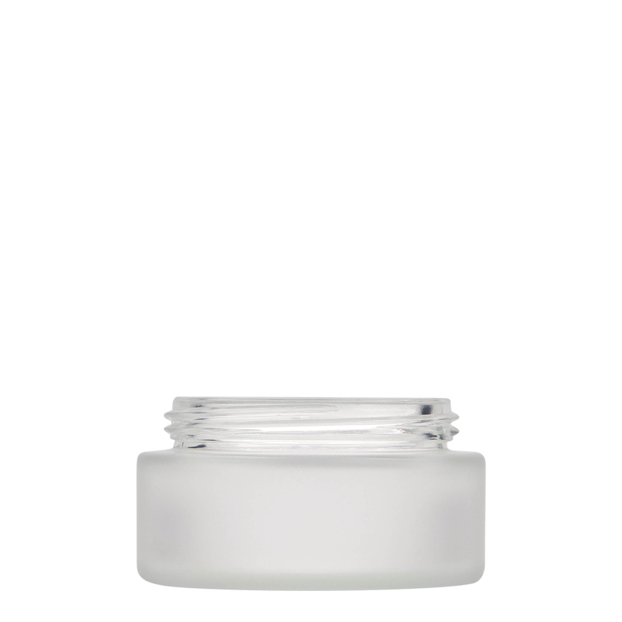 Pot de 100 ml « Édition Platine », verre, givré, ouverture : fermeture à vis Pot de 100 ml « Édition Platine », verre, givré, ouverture : fermeture à vis