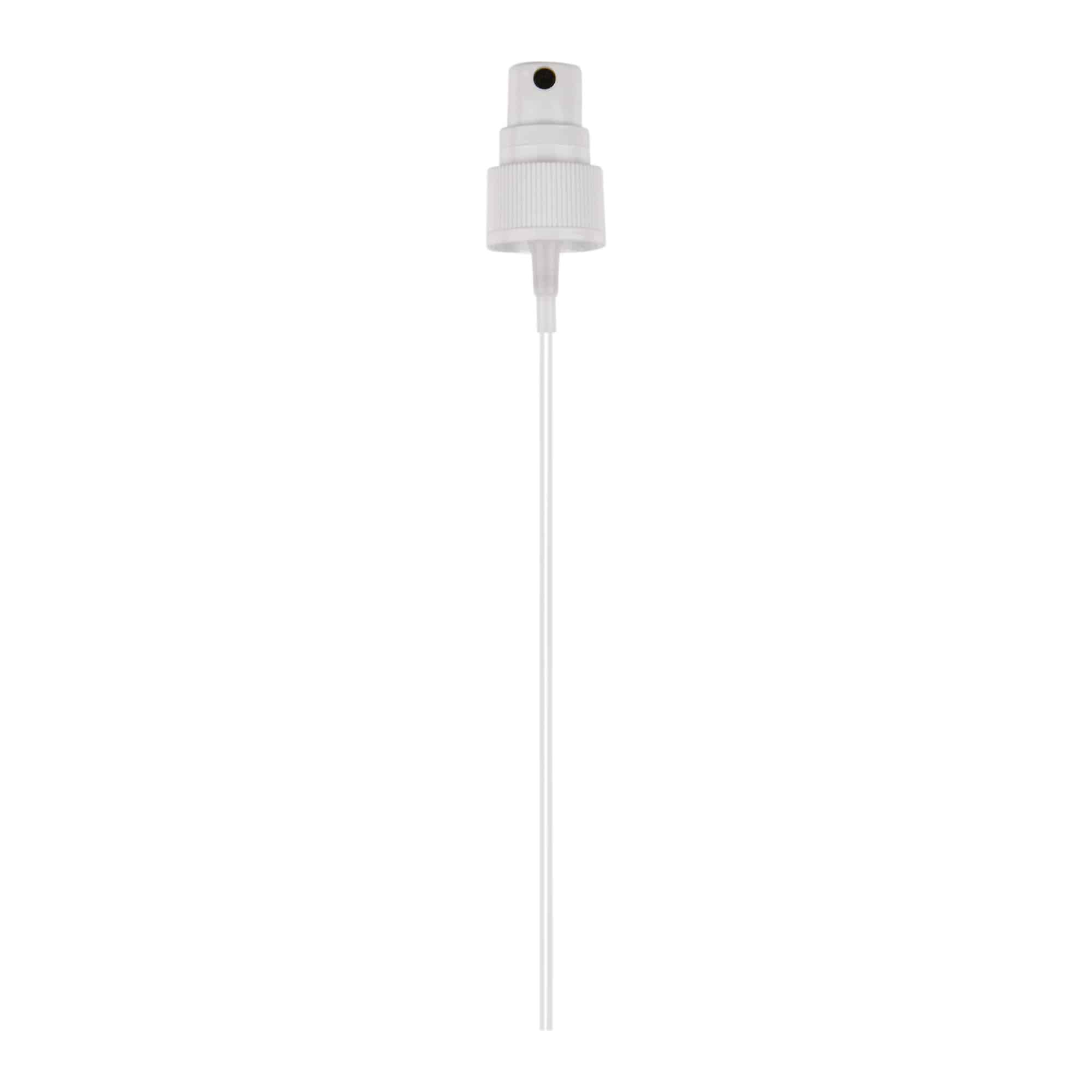 Bouchon à vis avec pulvérisateur spray, plastique PP, blanc, pour ouverture : 20/410