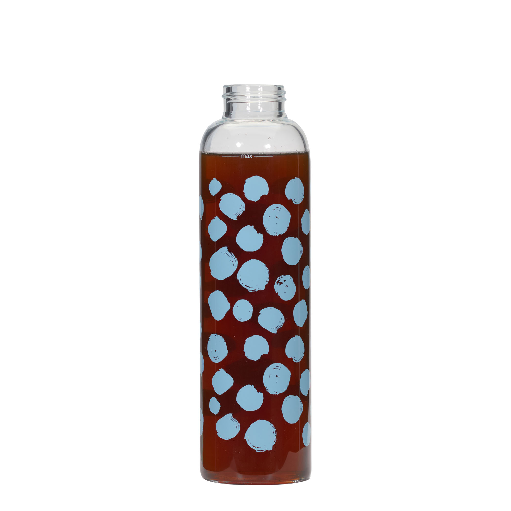 Bouteille d'eau 500 ml 'Perseus - Points bleus', ouverture : bouchon à vis