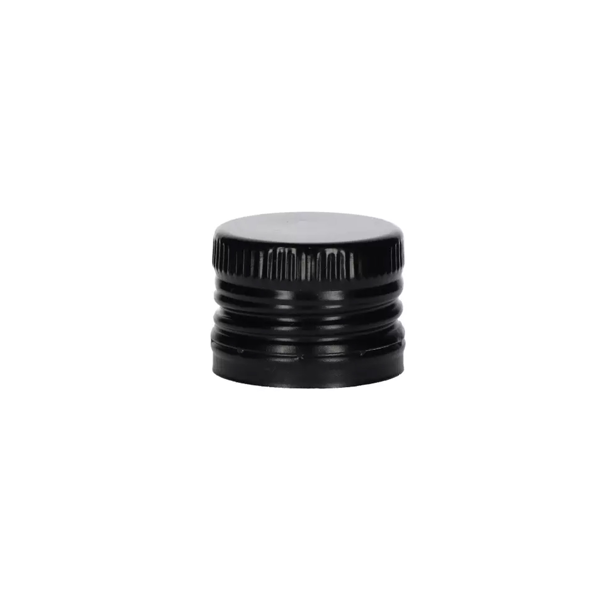 Bouchon à vis avec bec verseur, métal-plastique, noir, pour embouchure : PP 31,5