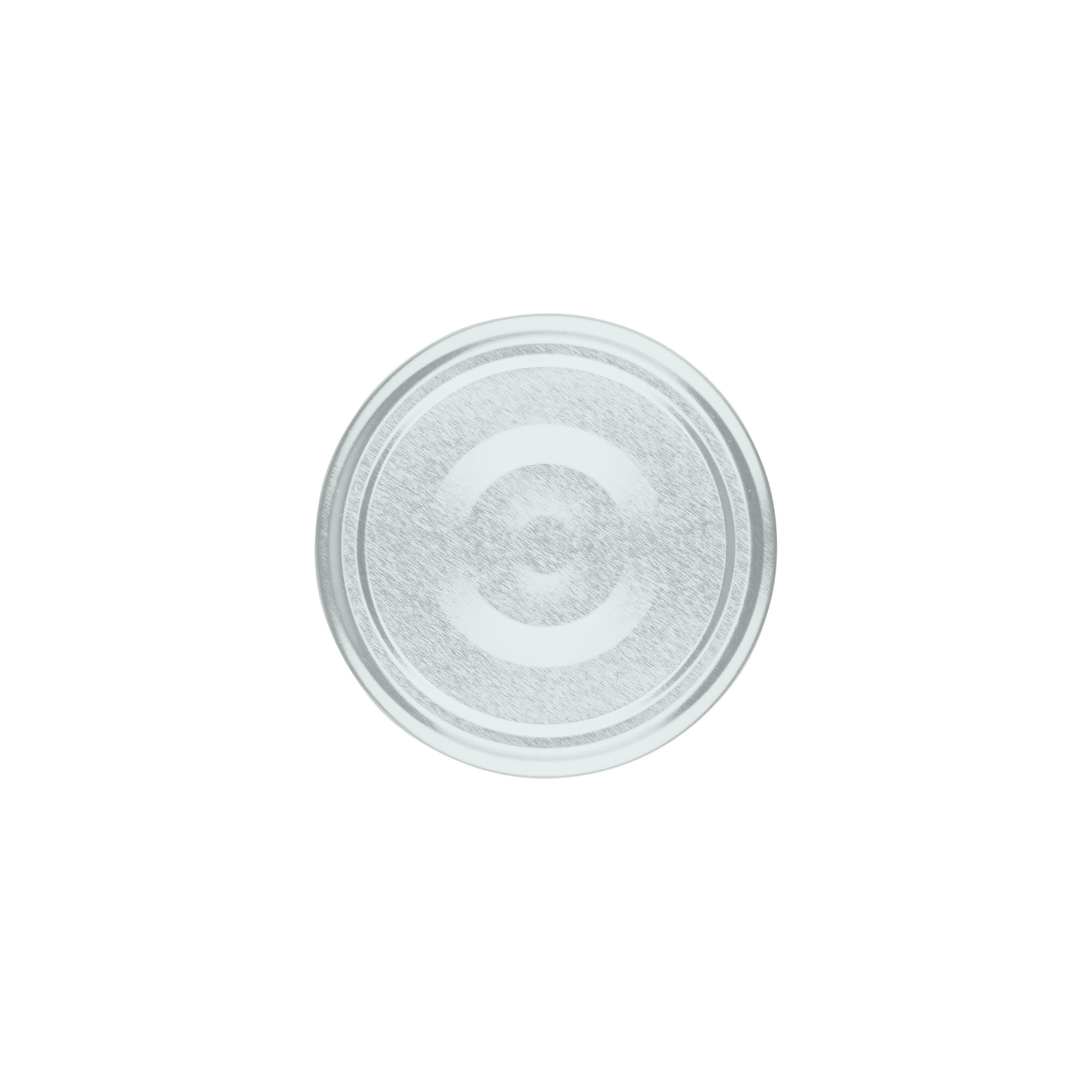 Bouchon à visser, tôle blanche, argenté, pour ouverture : TO 66