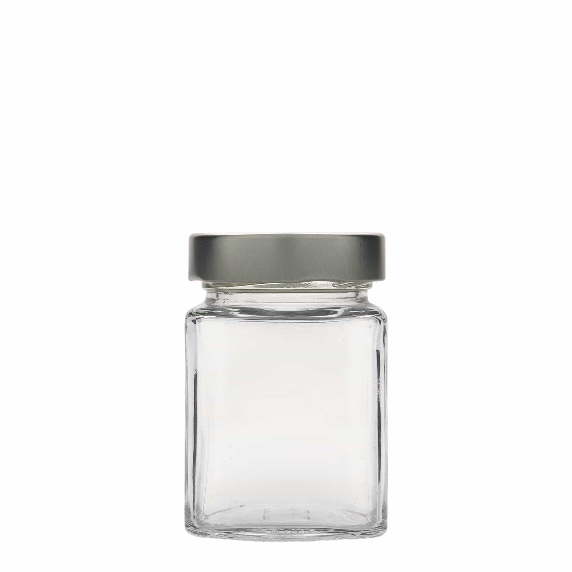 212 ml bocal carré « Funny », ouverture : Deep-Twist-Off (DTO 58)