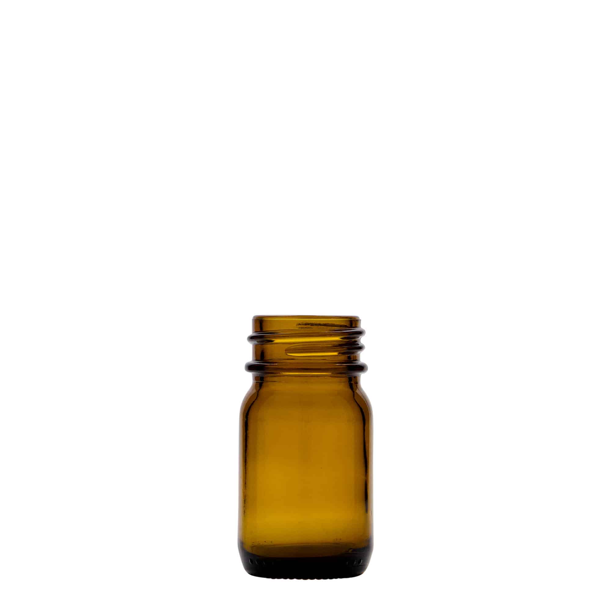 30 ml flacon à col large, brun, ouverture : DIN 32