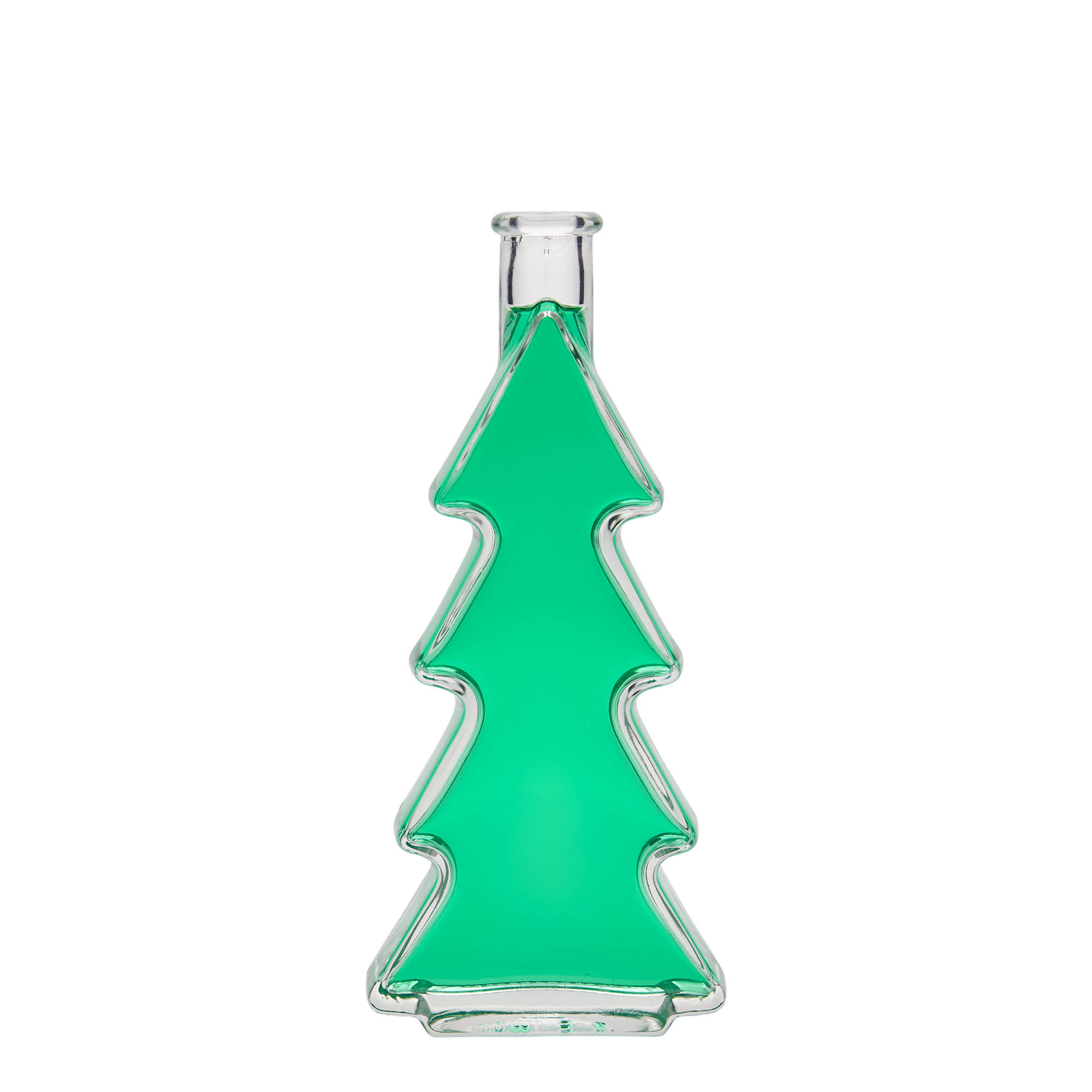 Bouteille en verre 200 ml 'Sapin', ouverture : bouchon en liège Bouteille en verre 200 ml 'Sapin', ouverture : bouchon en liège