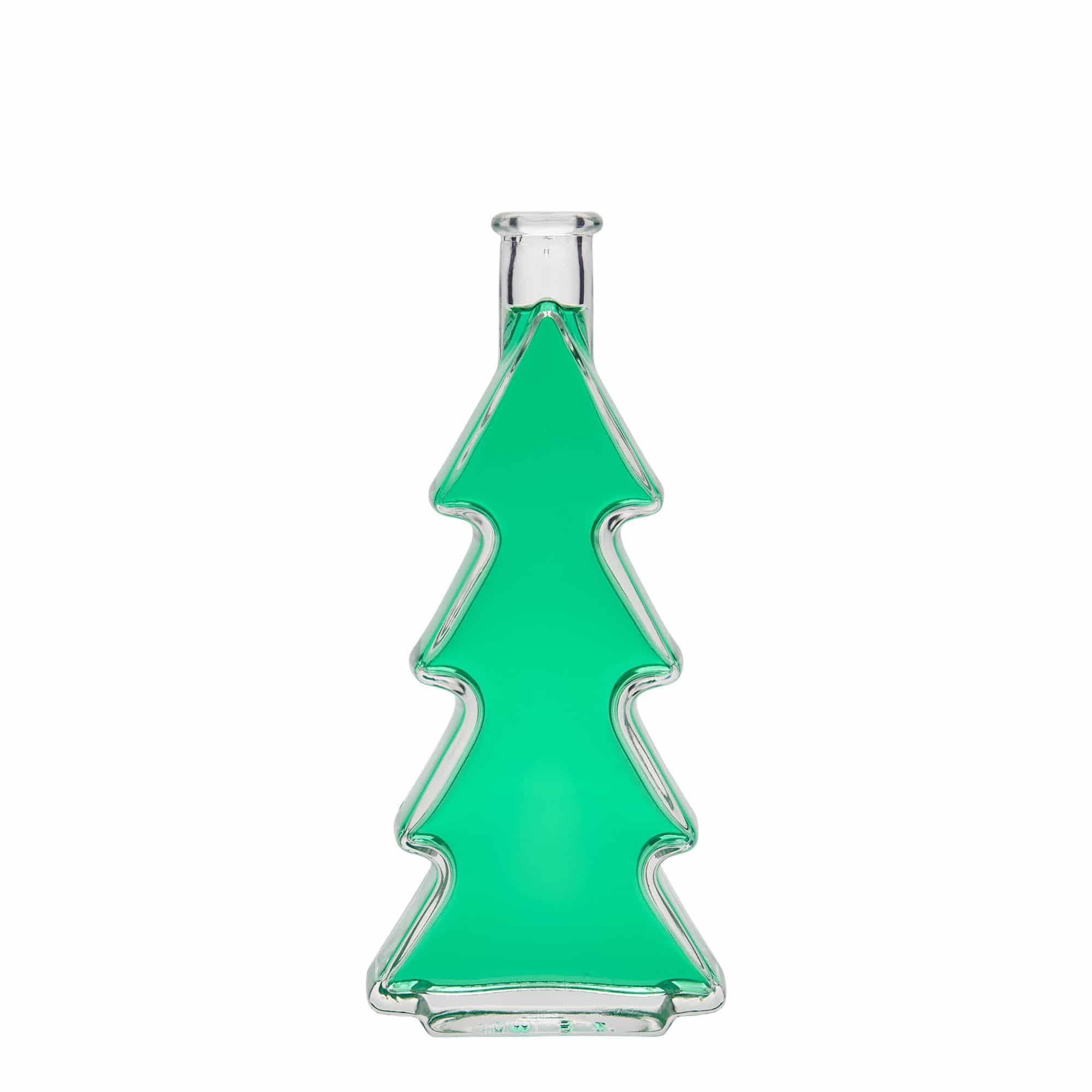 Bouteille en verre 200 ml « Sapin », ouverture : bouchon en liège