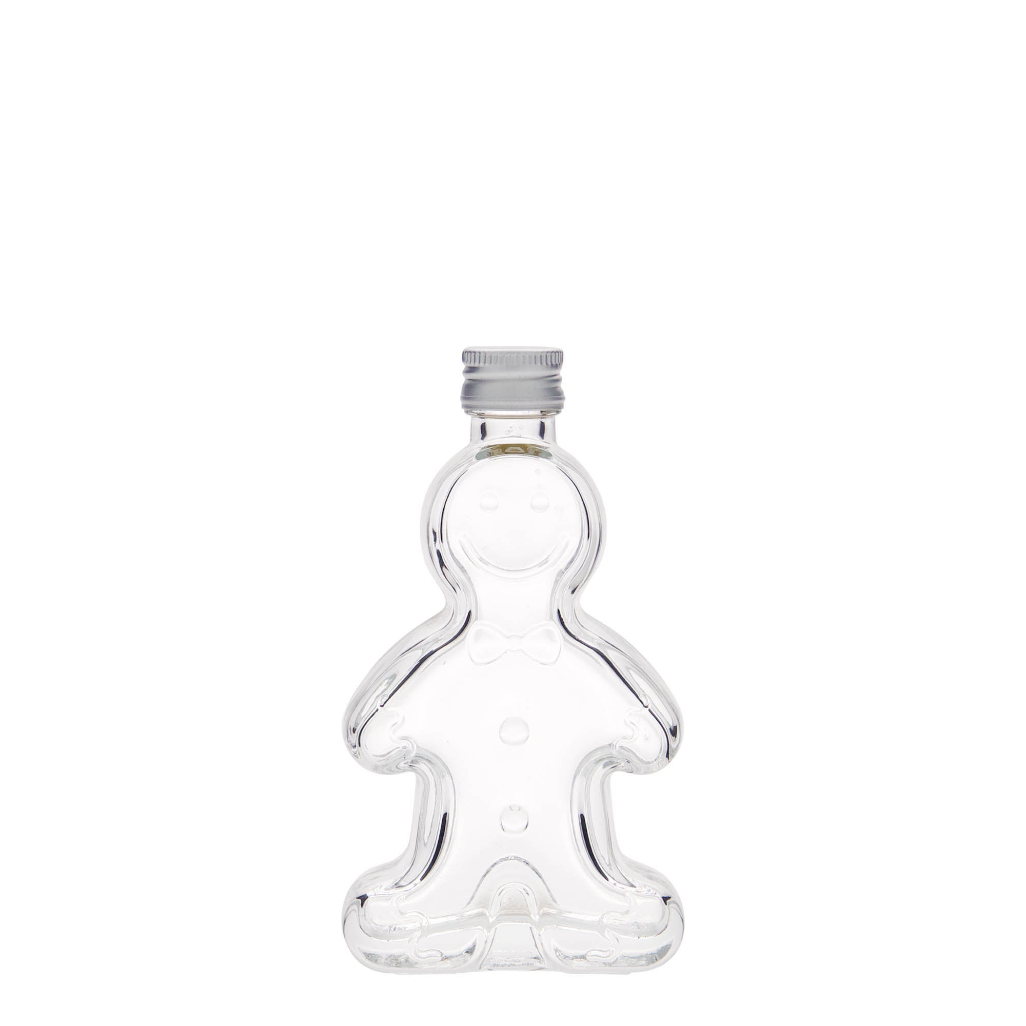 Flacon en verre 50 ml « Lebkuchenmann », ouverture : PP 18 Flacon en verre 50 ml « Lebkuchenmann », ouverture : PP 18