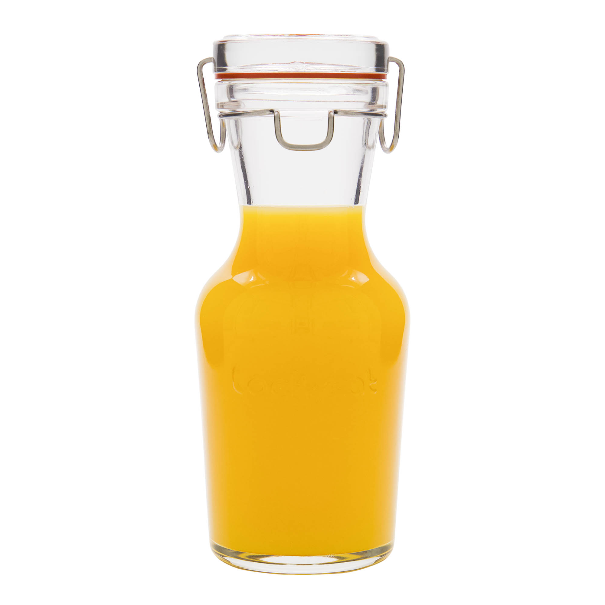 Carafe en verre 500 ml 'Lock-Eat', ouverture : fermeture à pince métallique Carafe en verre 500 ml 'Lock-Eat', ouverture : fermeture à pince métallique