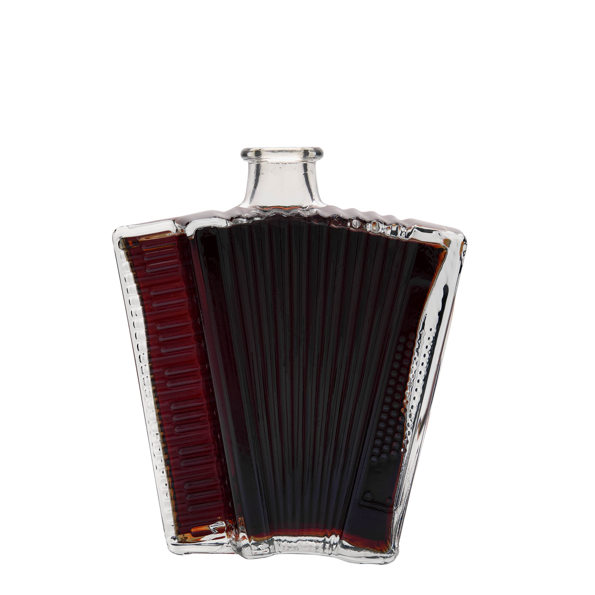 Bouteille en verre 500 ml « Accordéon », ouverture : liège