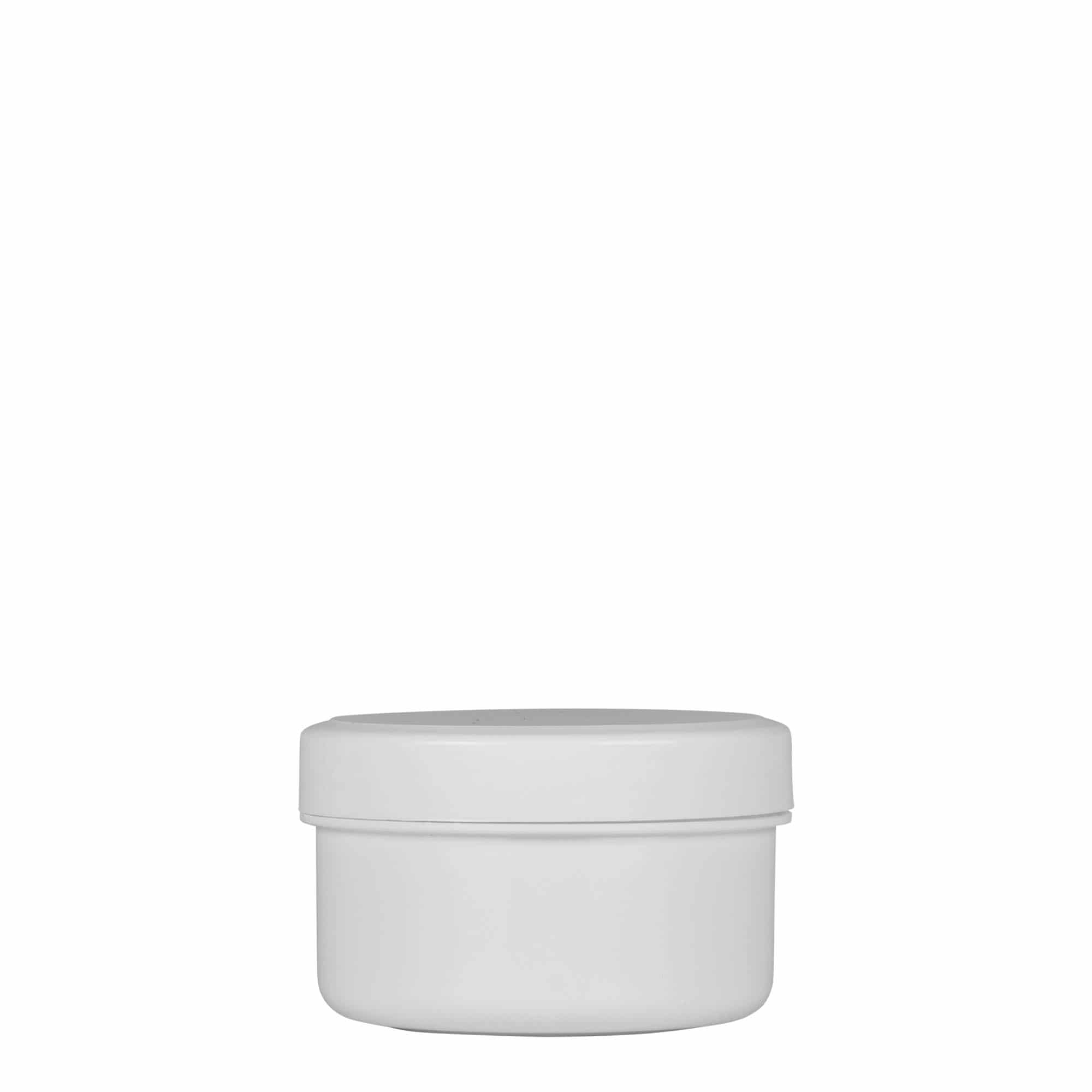 60 ml pot en plastique 'White Line', PP, blanc, ouverture : bouchon à vis
