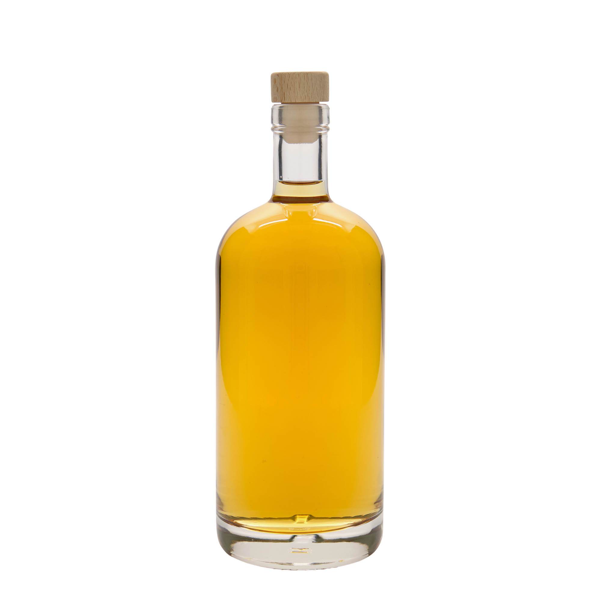 Bouteille en verre 700 ml 'Linea Uno', ouverture : bouchon en liège Bouteille en verre 700 ml 'Linea Uno', ouverture : bouchon en liège