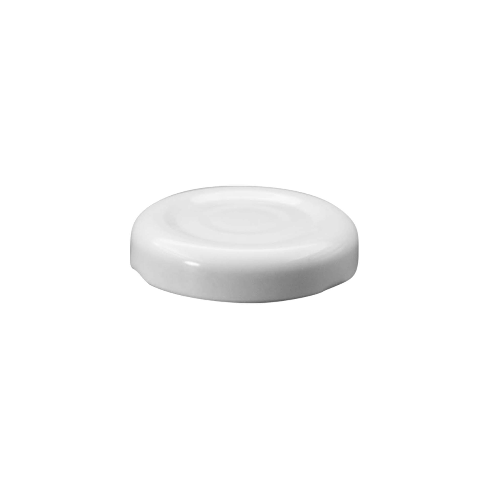 Bouchon à vis, tôle blanche, blanc, pour ouverture : TO 38