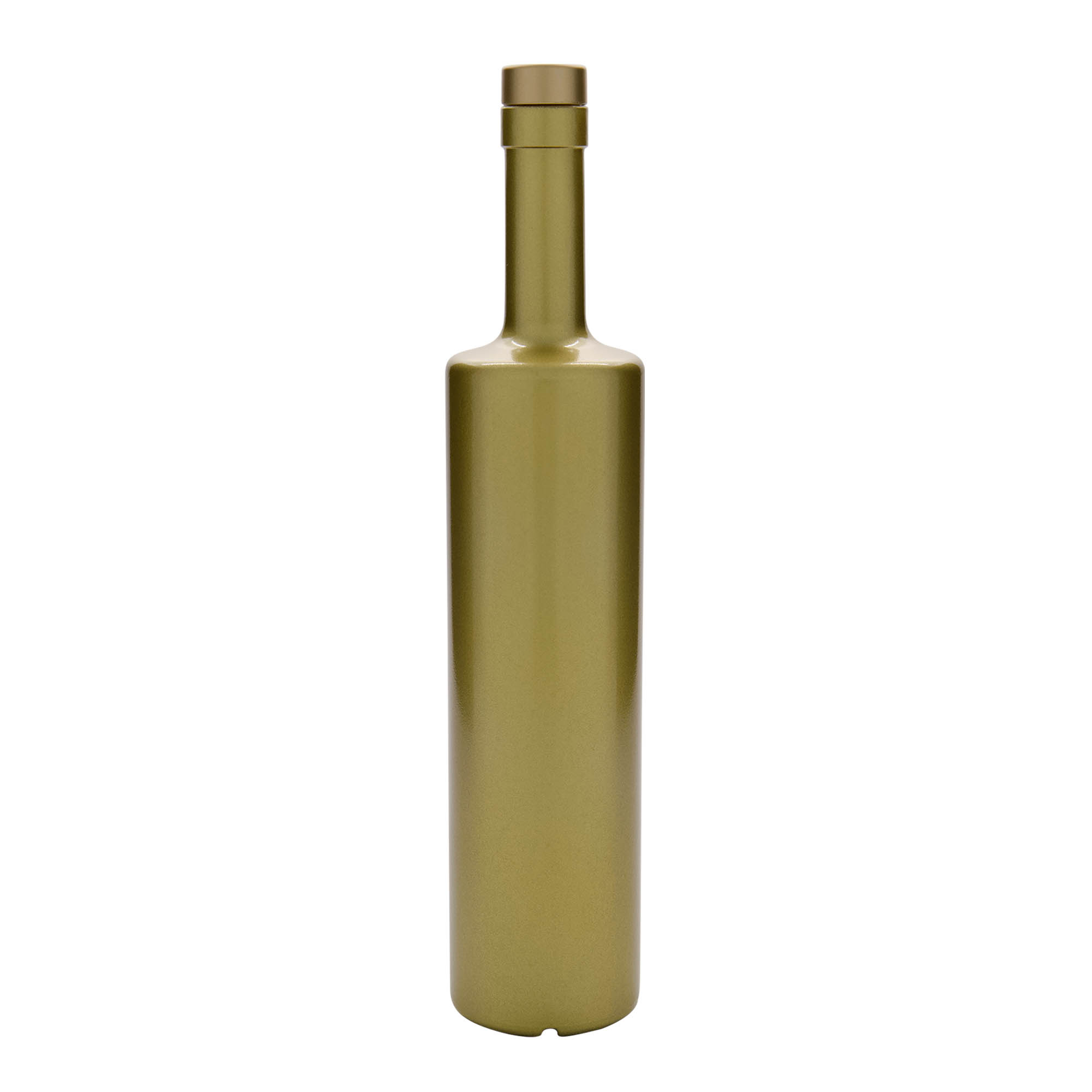 Bouteille en verre 700 ml 'Centurio', dorée, ouverture : bouchon en liège