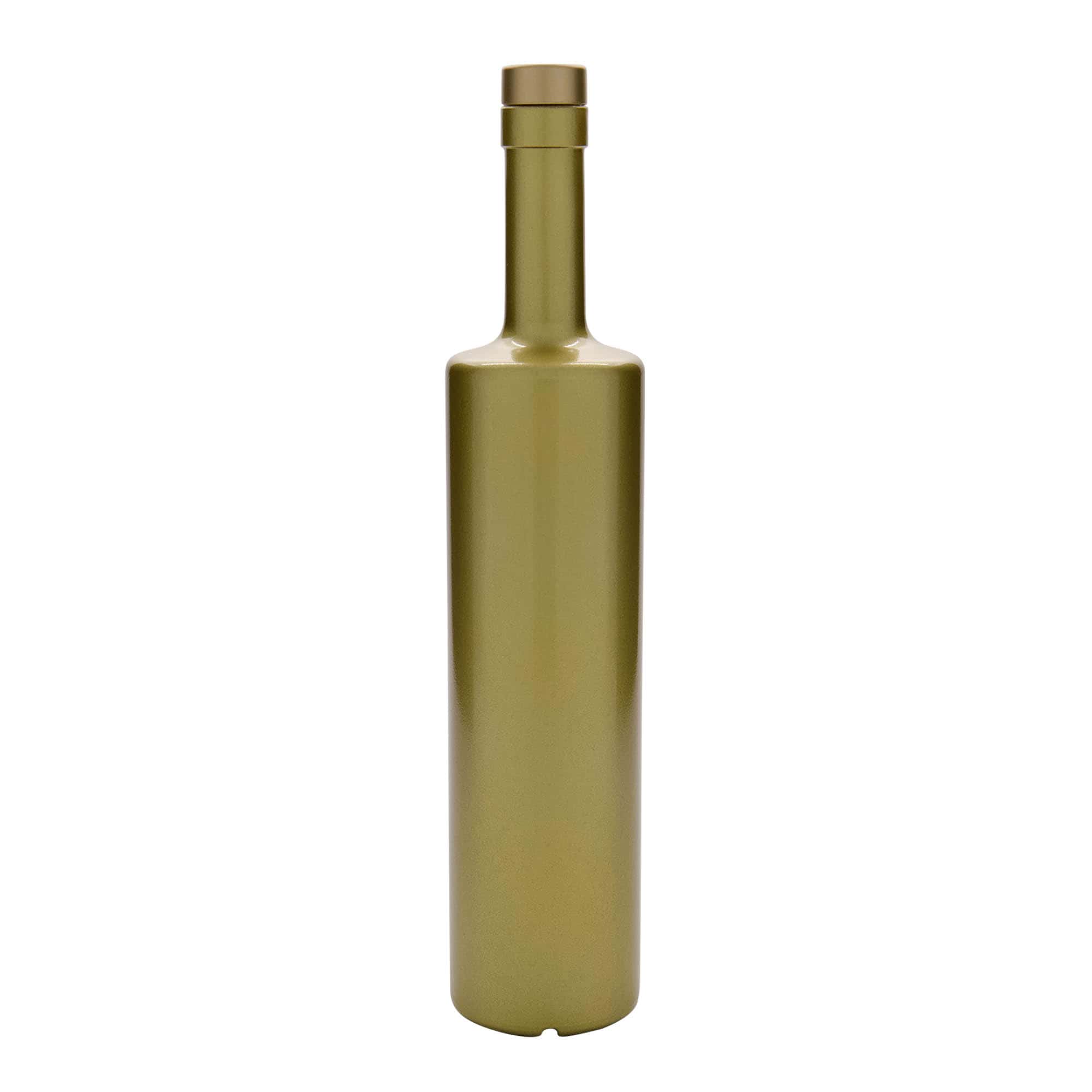 Bouteille en verre 700 ml 'Centurio', dorée, ouverture : bouchon en liège