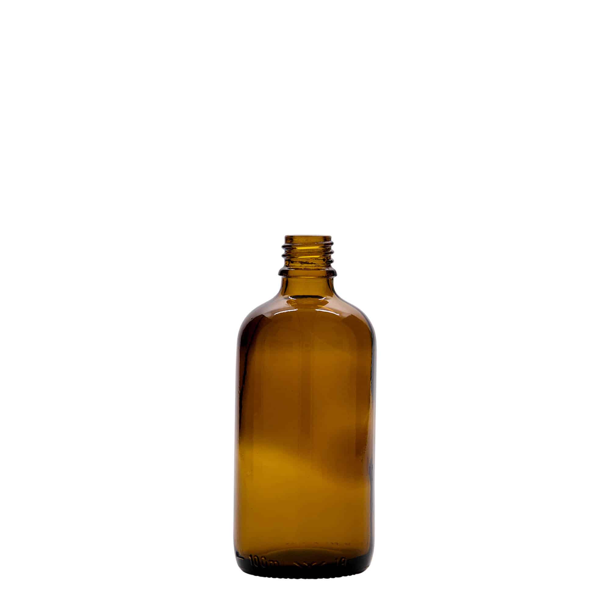 Flacon médical 100 ml, verre, brun, ouverture : DIN 18 Flacon médical 100 ml, verre, brun, ouverture : DIN 18