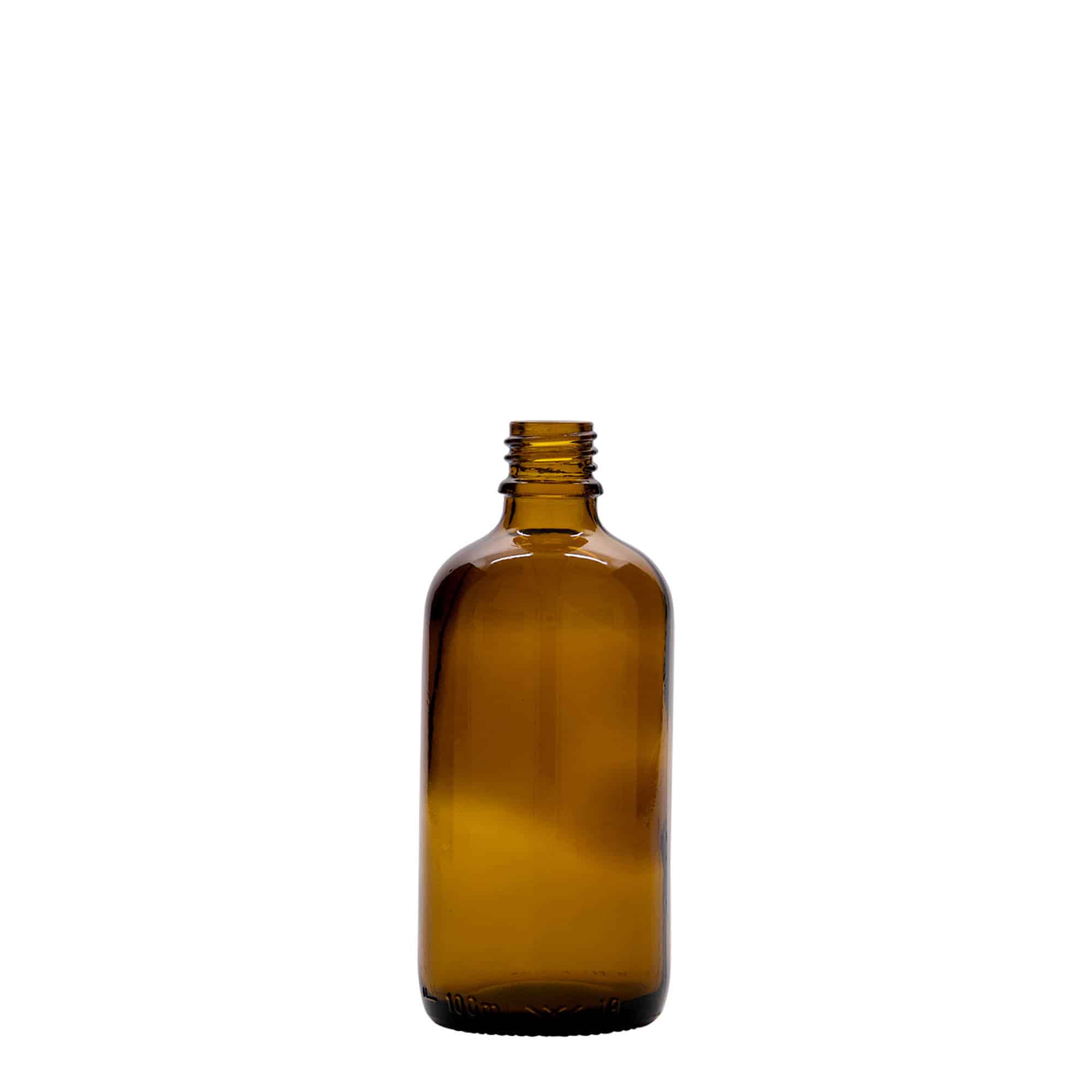 Flacon médical 100 ml, verre, brun, ouverture : DIN 18