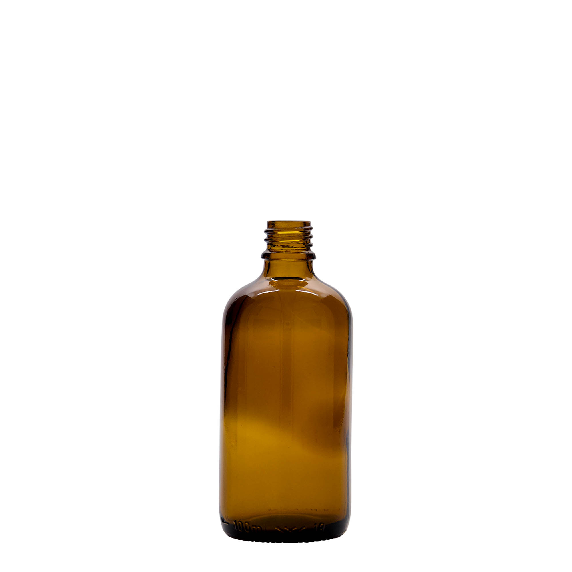 Flacon médical 100 ml, verre, brun, ouverture : DIN 18