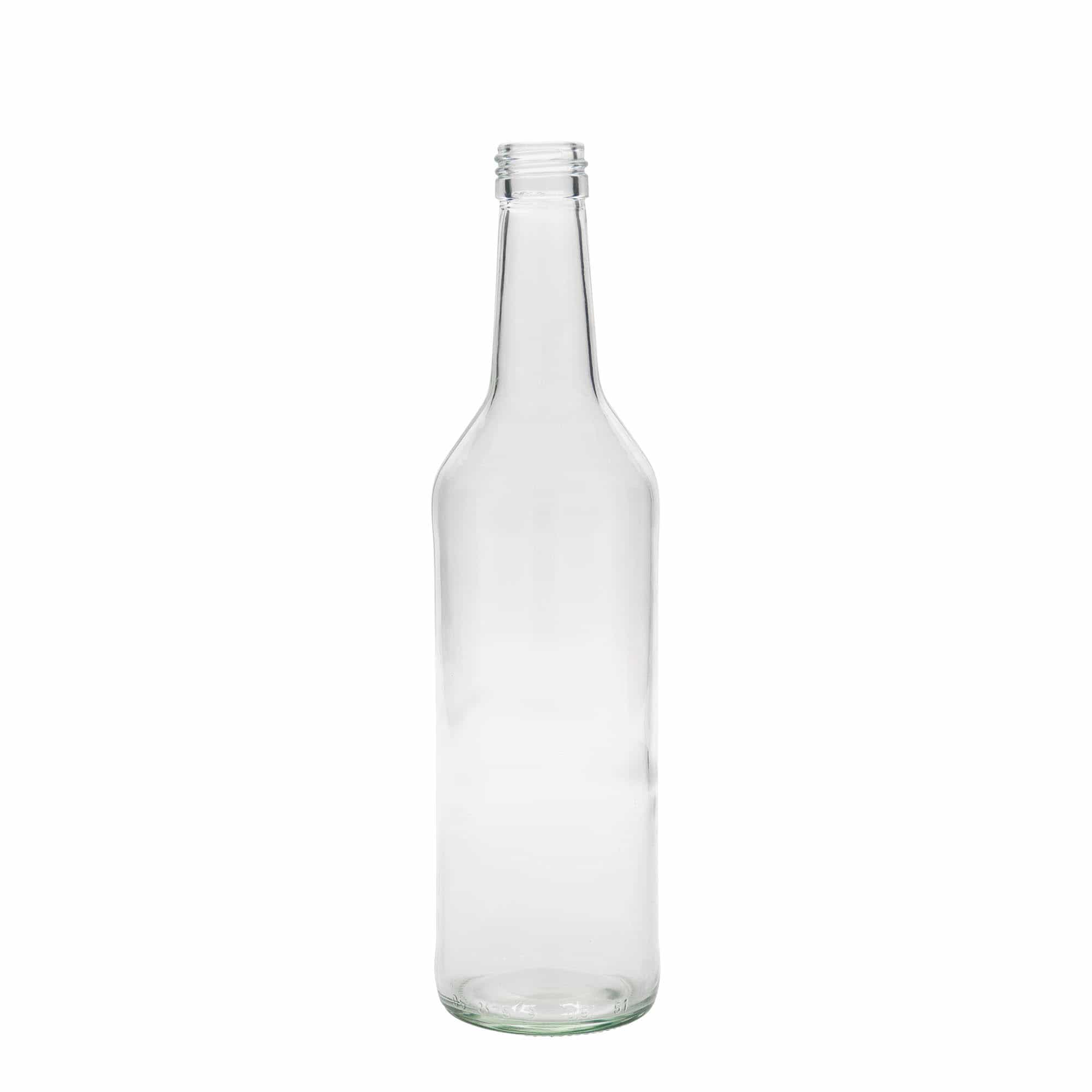 Bouteille en verre 500 ml à col droit, ouverture : PP 28