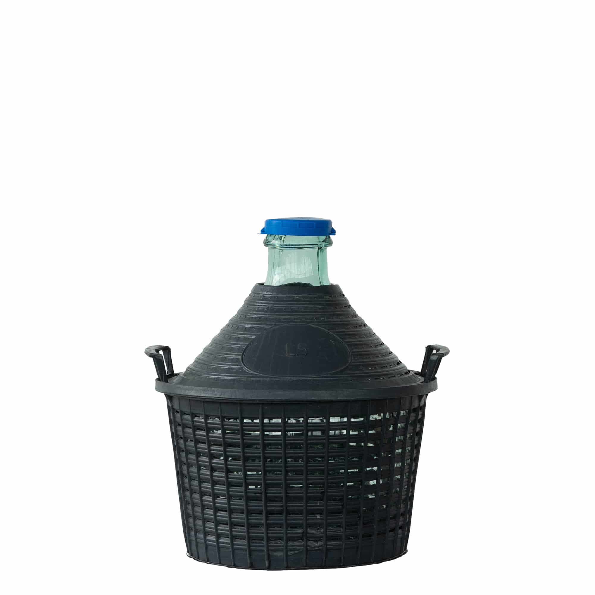 5 l bouteille ballon à col étroit, verre, ouverture : bouchon à emboîtement