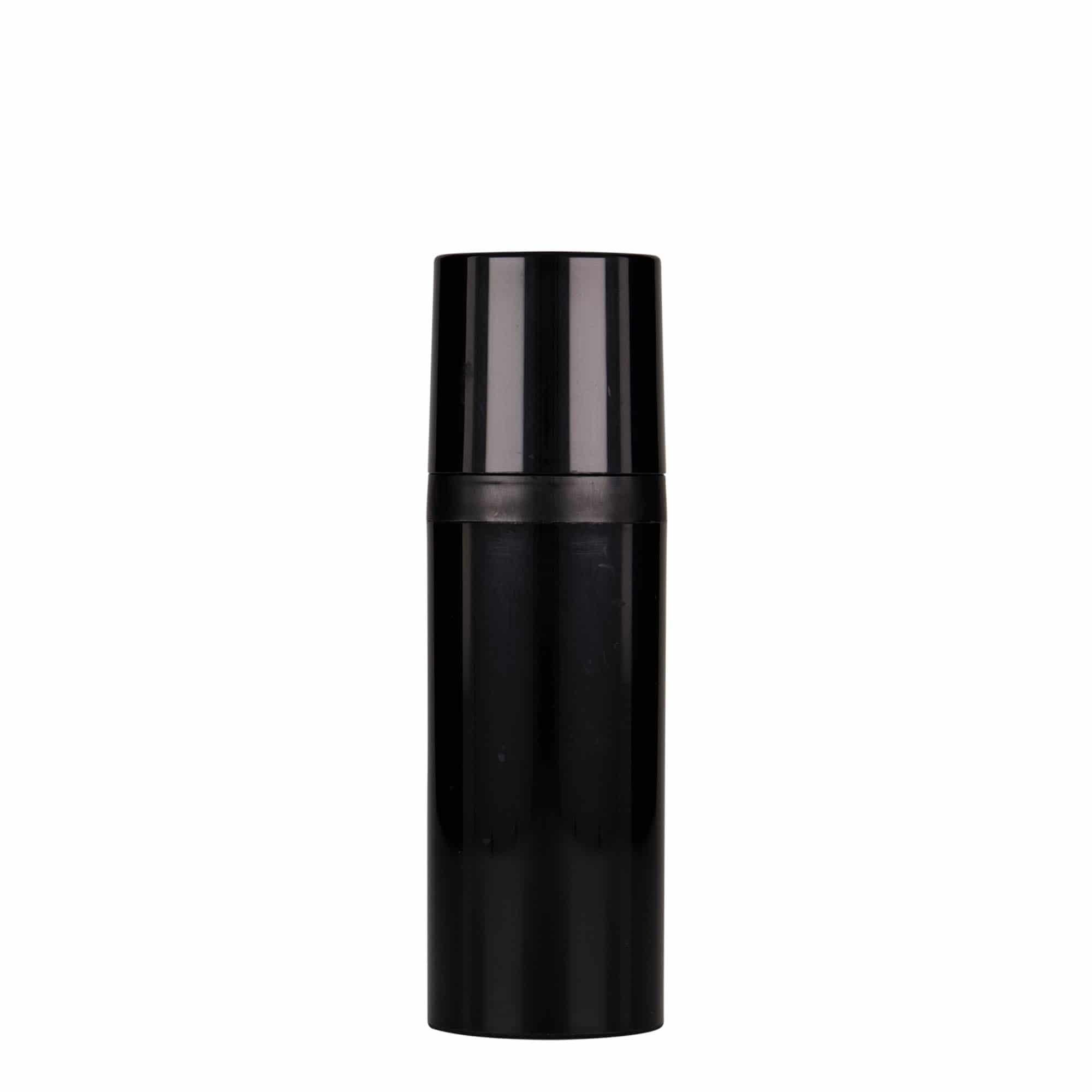 Distributeur Airless 50 ml « Mezzo », plastique PP, noir